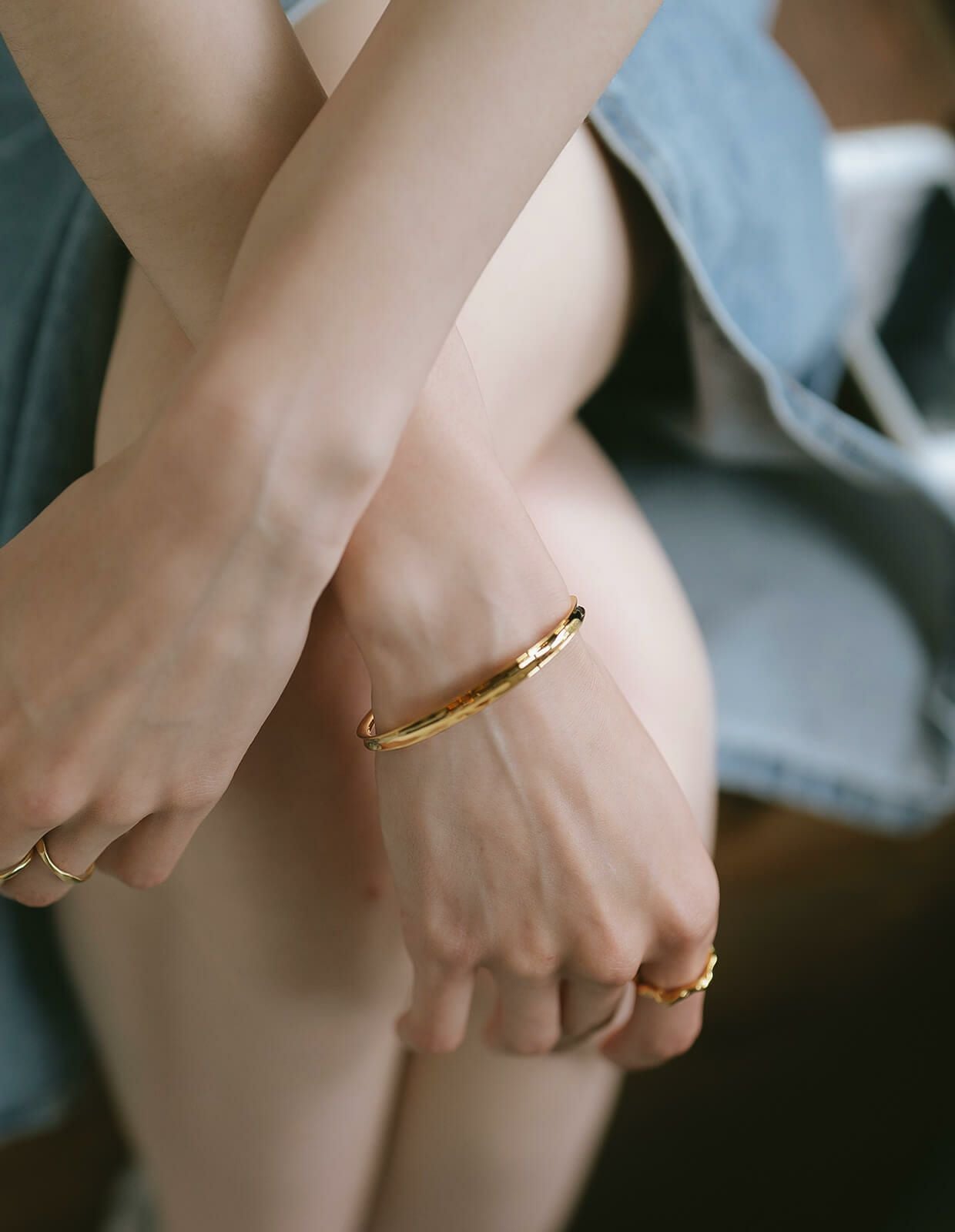 Silver925 Glossy Curve Bangle RUKKIU -ルッキウ- | Ops.(オプス)公式