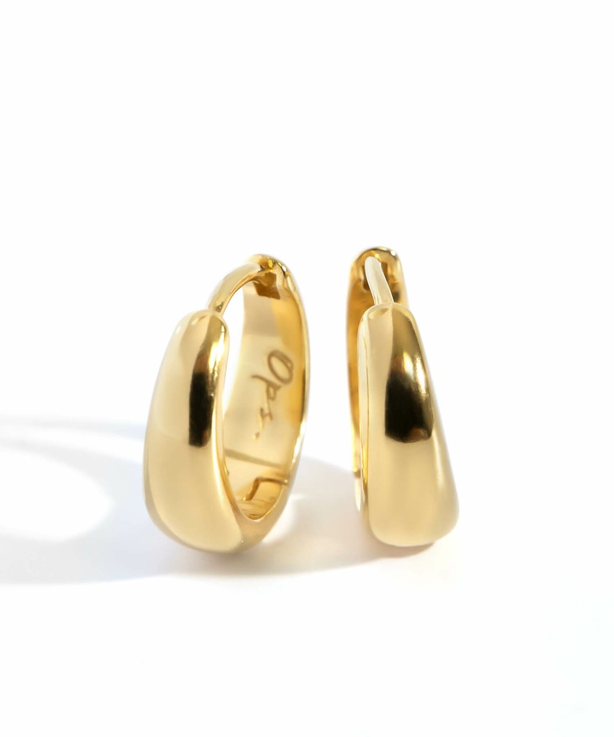 金属アレルギー対応ピアスフープ小さめ【kyklos-moonキクロス・ムーン】中折れ式シルバー925フープピアス18K仕上げシルバーピアスゴールドk18小ぶりピアスSilver92518金ニッケルフリーピアスシンプルレディース