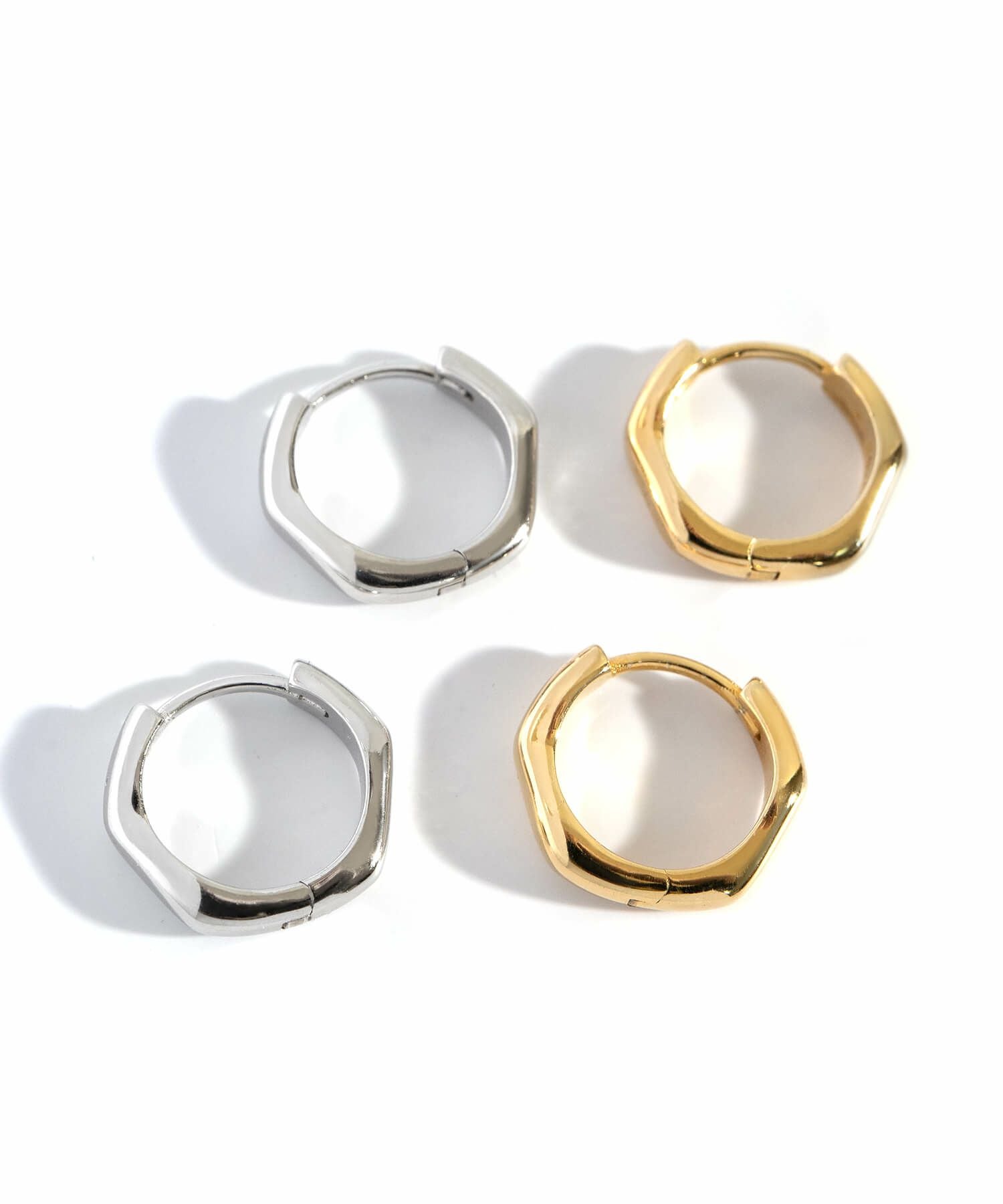 小ぶり フープピアス 【kyklos-wave キクロス・ウェーブ】 シルバー925