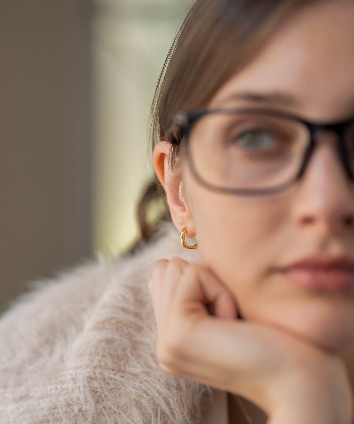 金属アレルギー対応ピアスフープ小さめ【kyklos-waveキクロス・ウェーブ】幾何学ウェーブピアス18k仕上げフープ中折れ式シルバー925フープピアスシルバーゴールドk18小ぶりピアス18金六角ニッケルフリーシンプルピアスレディース