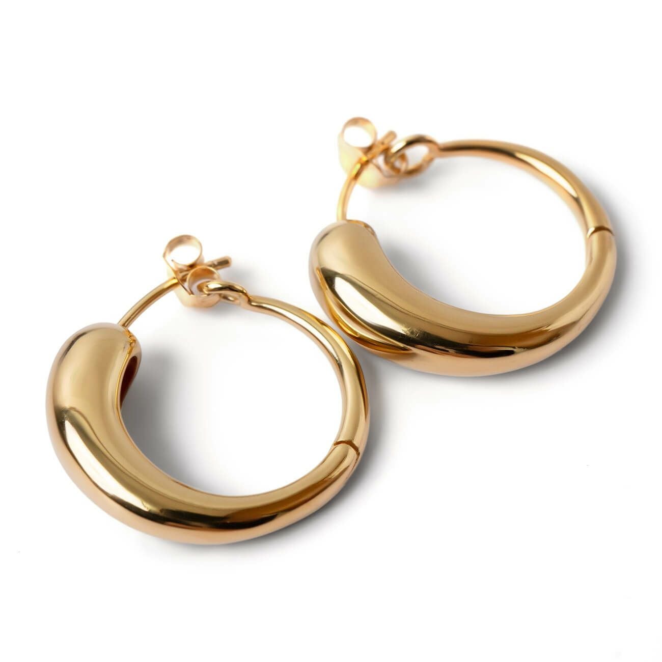 ピアス 金属アレルギー 対応 シルバー925 フープピアス 18k 仕上げ