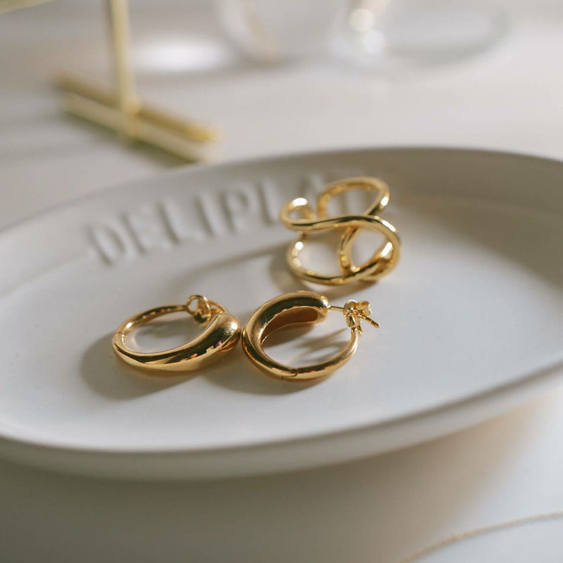 ピアス金属アレルギー対応シルバー925フープピアス18k仕上げ【micorraミコラ】シルバーゴールド大ぶりフープピアスニッケルフリー大きめピアス18金k18リングピアスムーンピアスドロップシンプルレディースカジュアルピアス大人可愛いおしゃれ