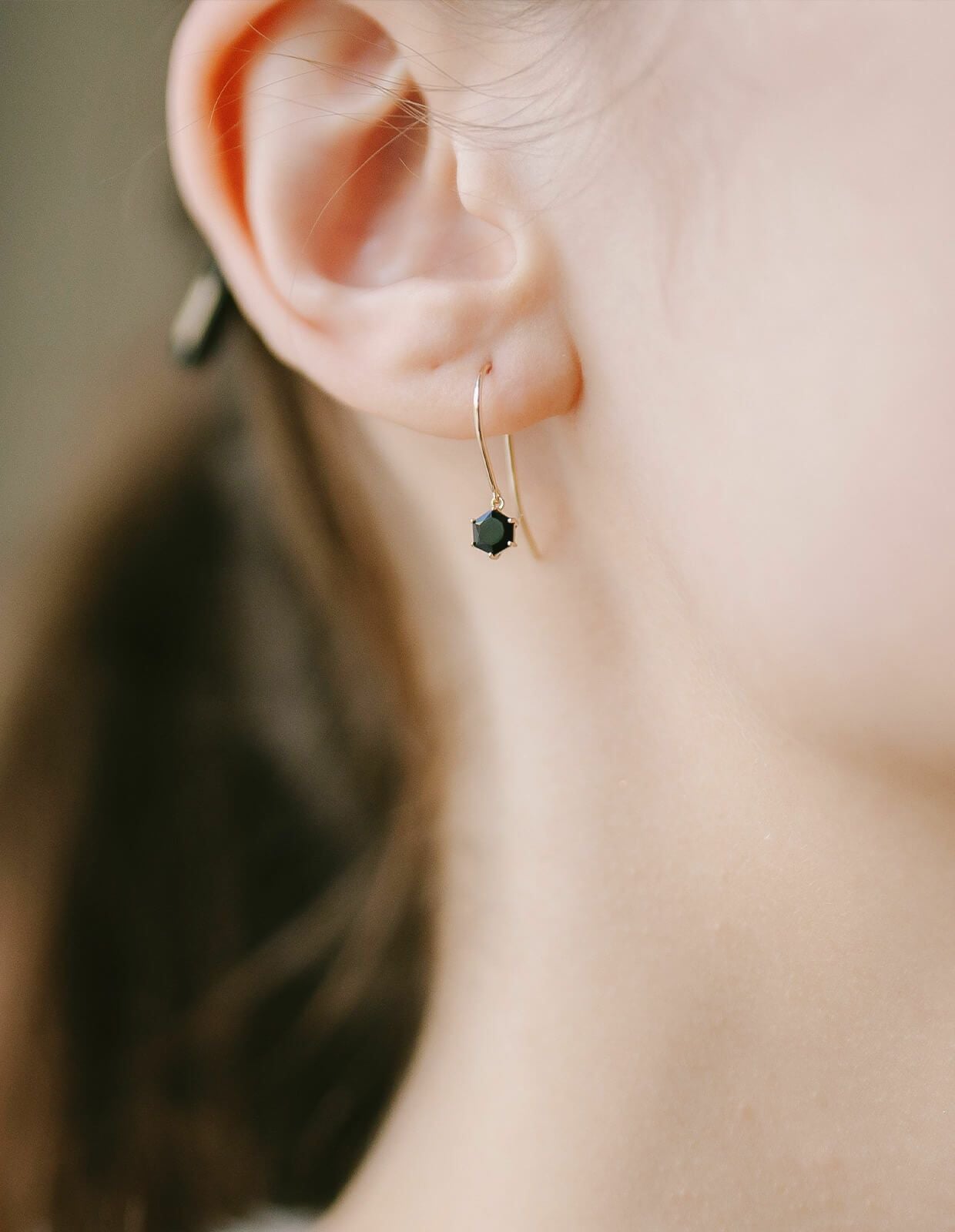 フックピアス 天然石 金属アレルギー 対応 【tresor-penta トレゾール