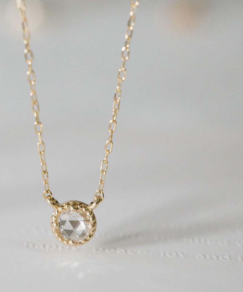 ダイヤ10kチェーンネックレスレディース金属アレルギー【asteri-vega-nkアステリ・ベガ】ダイヤモンドk10ネックレスドロップラウンド丸10金クリスマスギフト女性プレゼント大人シンプル華奢緻密細い滑らかネックレス40cm40センチ上品