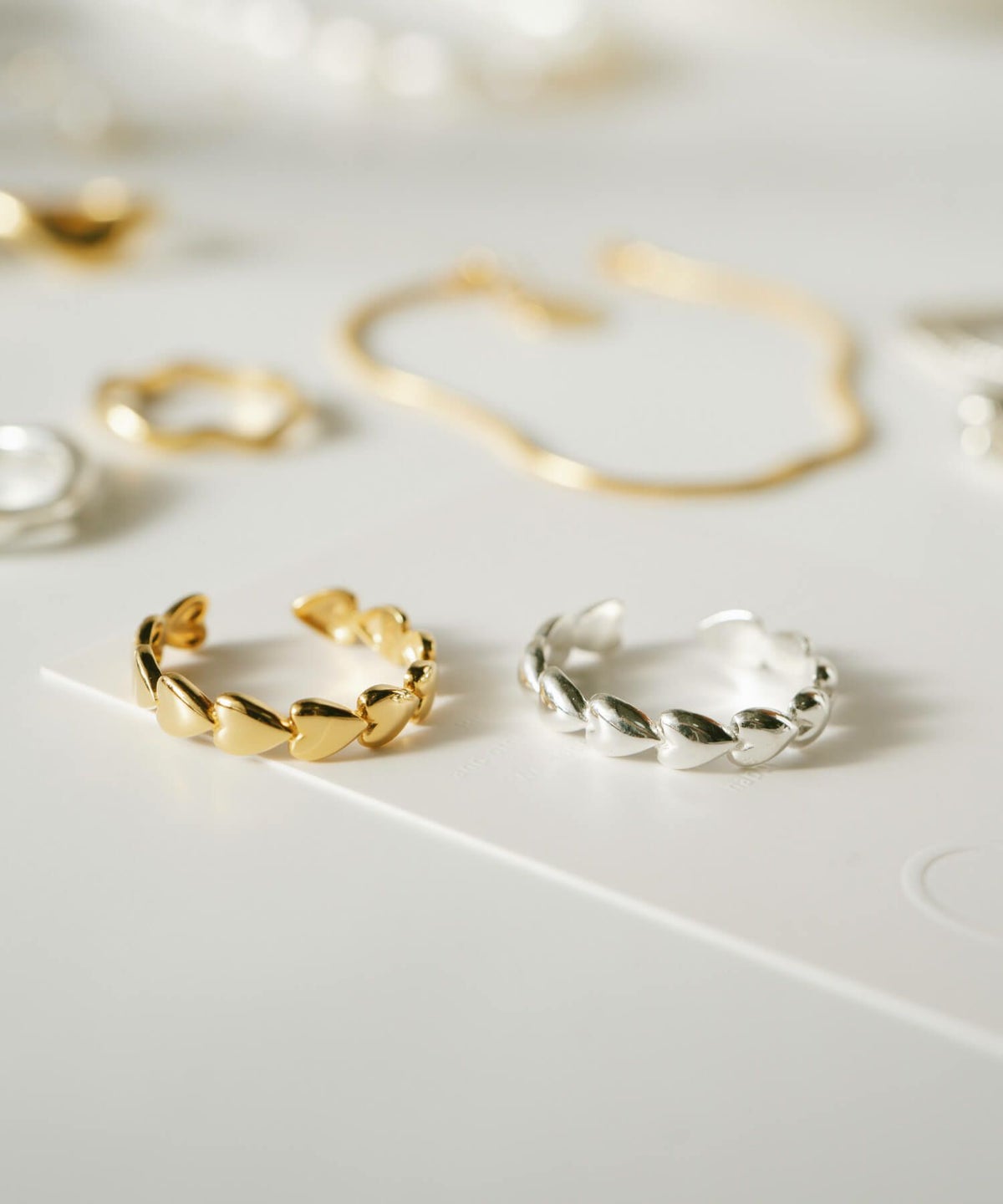 リングレディースメンズゴールド指輪シルバー【sydan-hzringシダン・ホライゾン】k18仕上げハートリングシルバー925シンプル18k18金シンプルゴールドシルバーリング大人可愛い30代40代50代レディースファッションカジュアル春夏きれいめコーデ