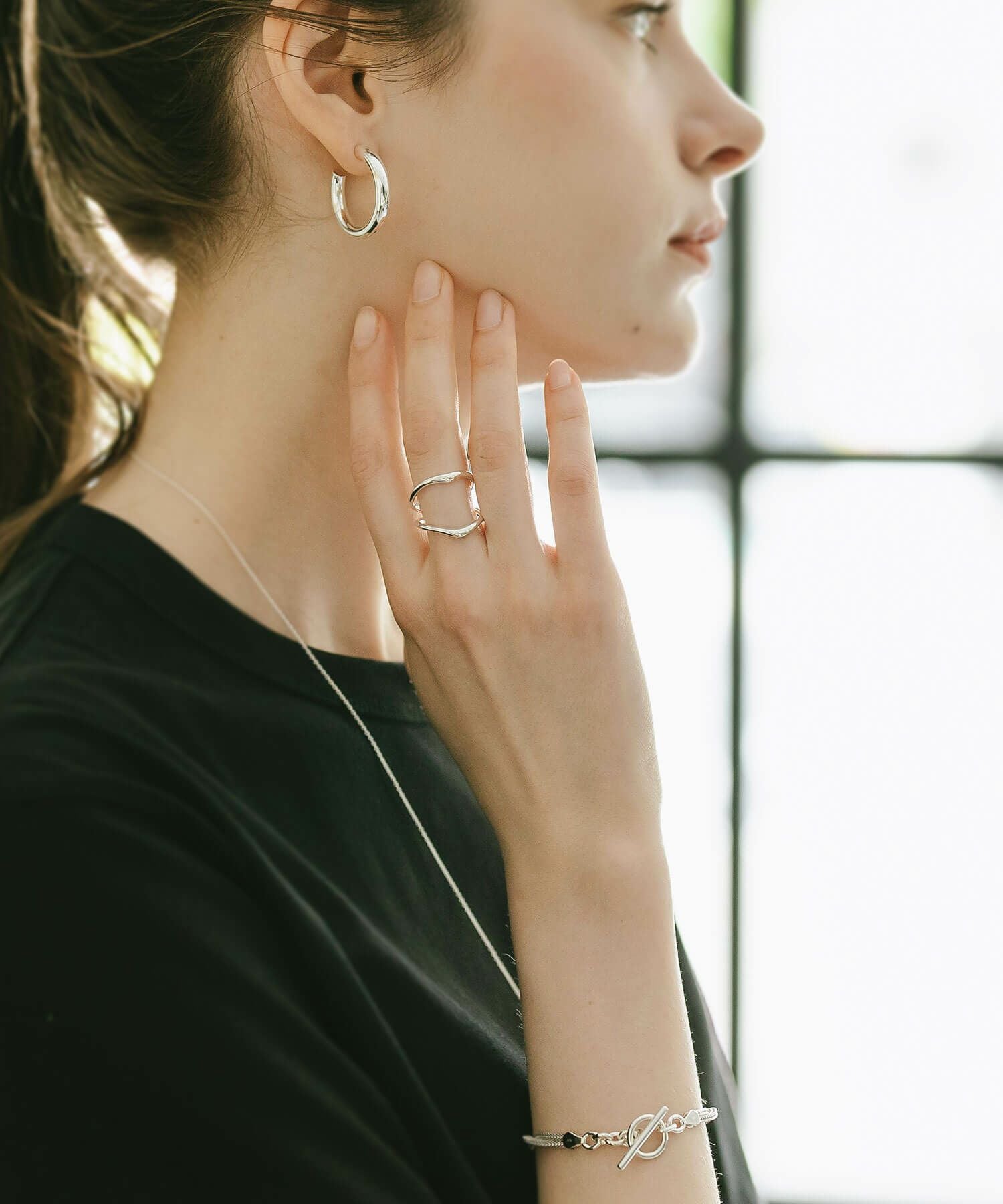 Silver925 Double Chevron Ring GAVIOTA-BULKY-RING -ガビオタ・バル Silver925 Double Chevron Ring GAVIOTA-BULKY-RING -ガビオタ・バル