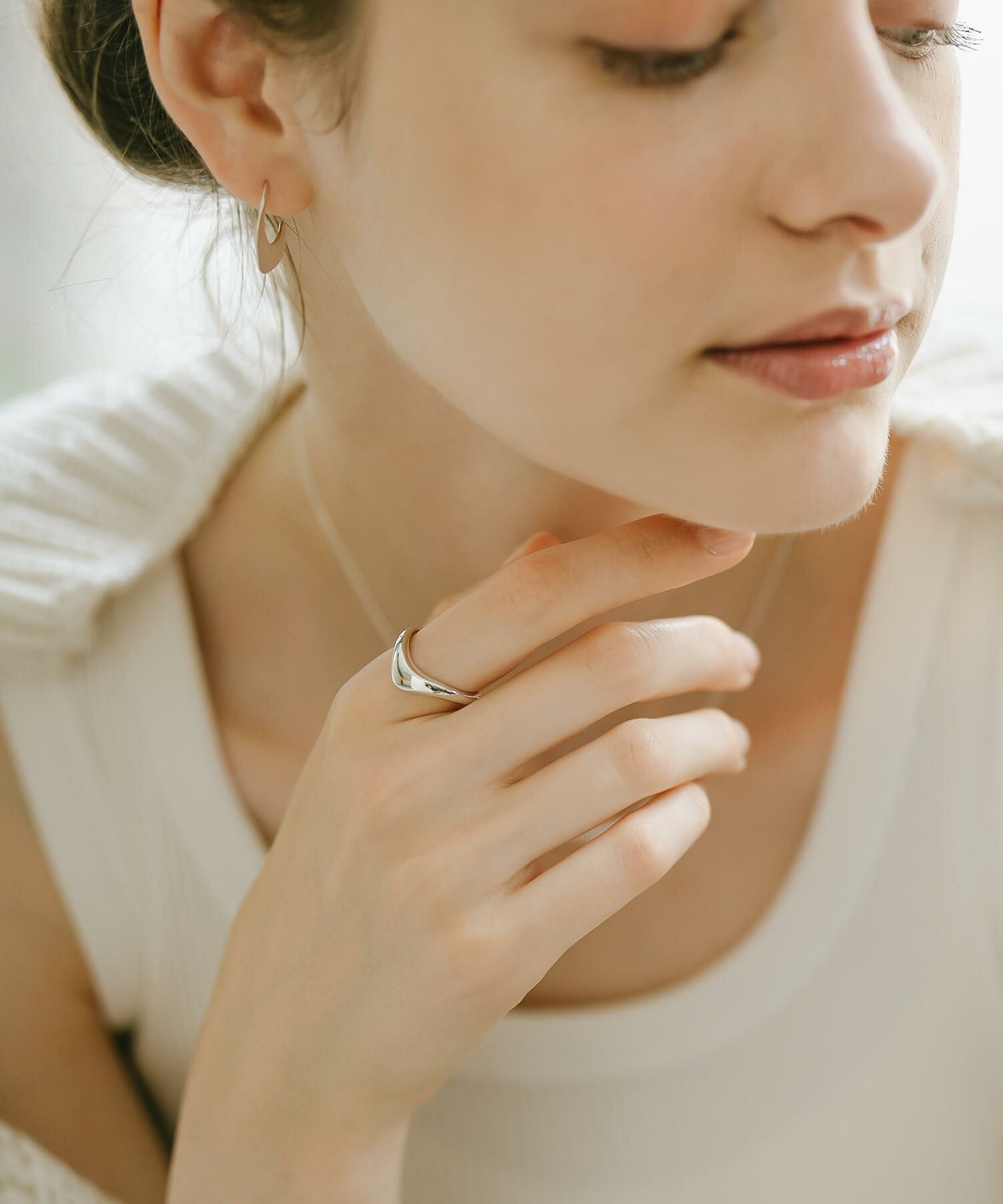 Silver925 Plump V Ring NERO WEG RING -ネロウ・ウェッジリング
