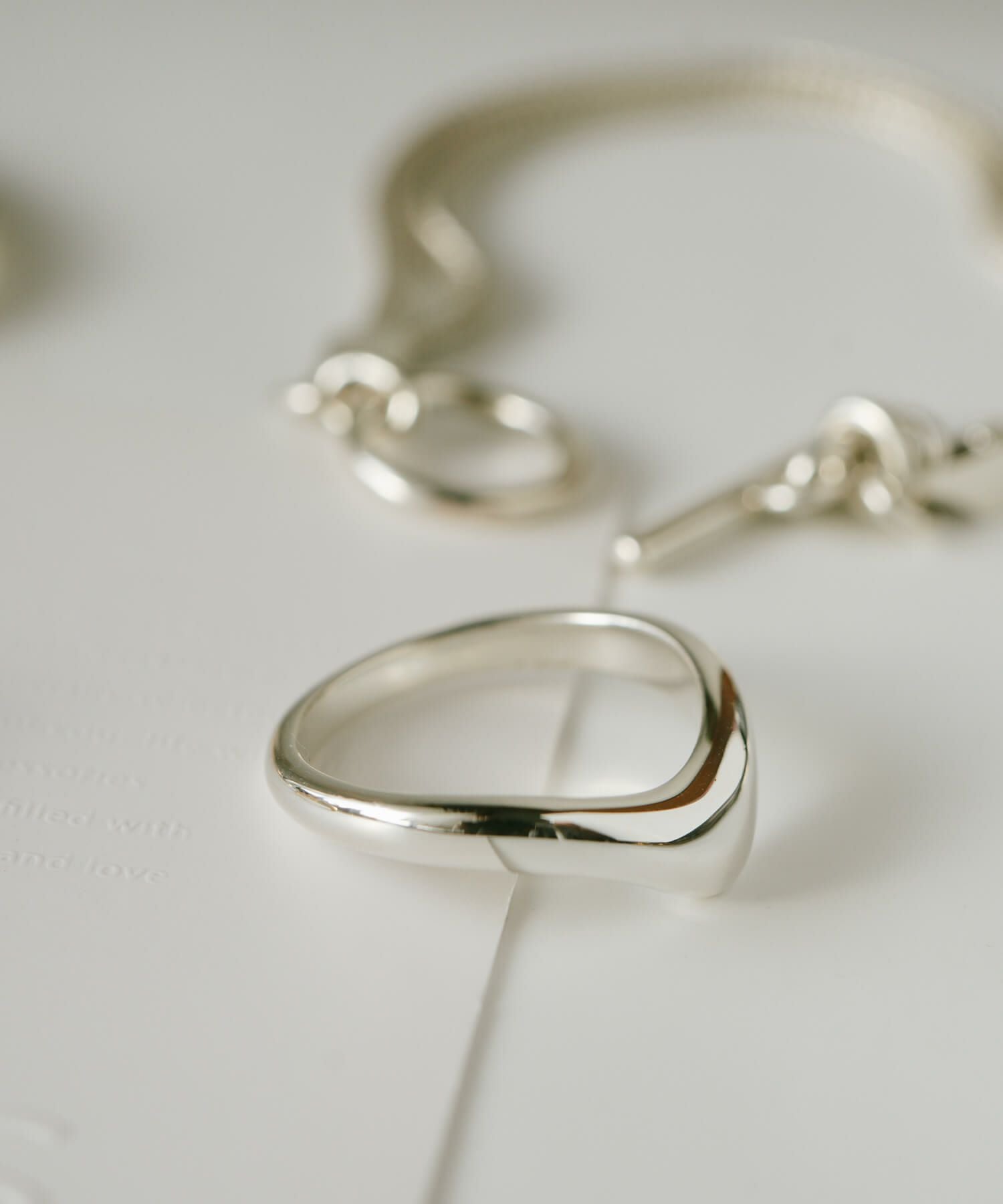 Silver925 Plump V Ring NERO WEG RING -ネロウ・ウェッジリング