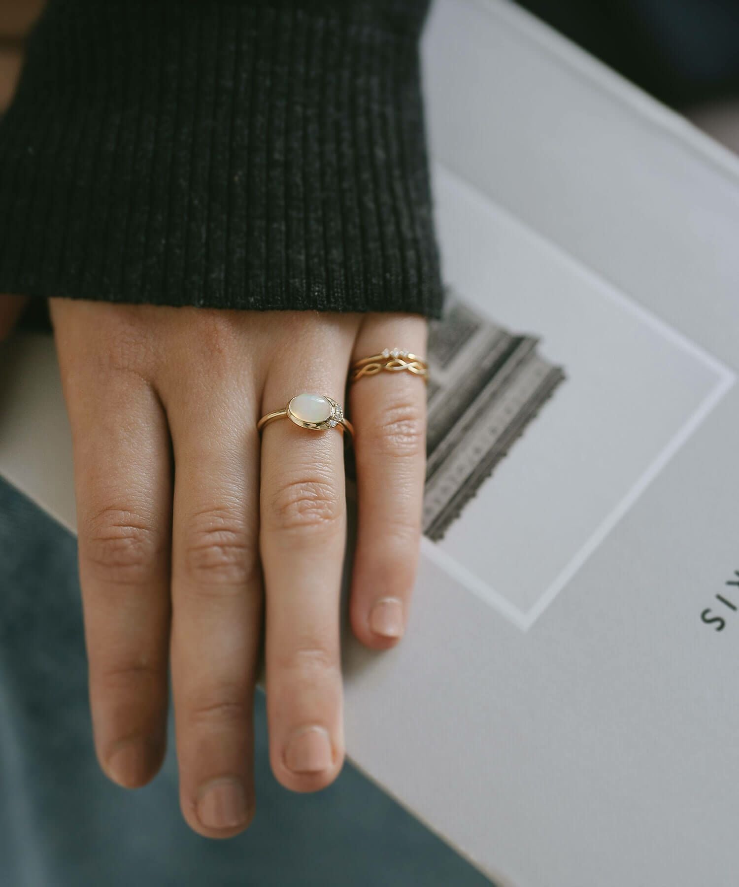 オパール リング k10 【elia-tva-ring エリア・トヴォ】 天然石 リング