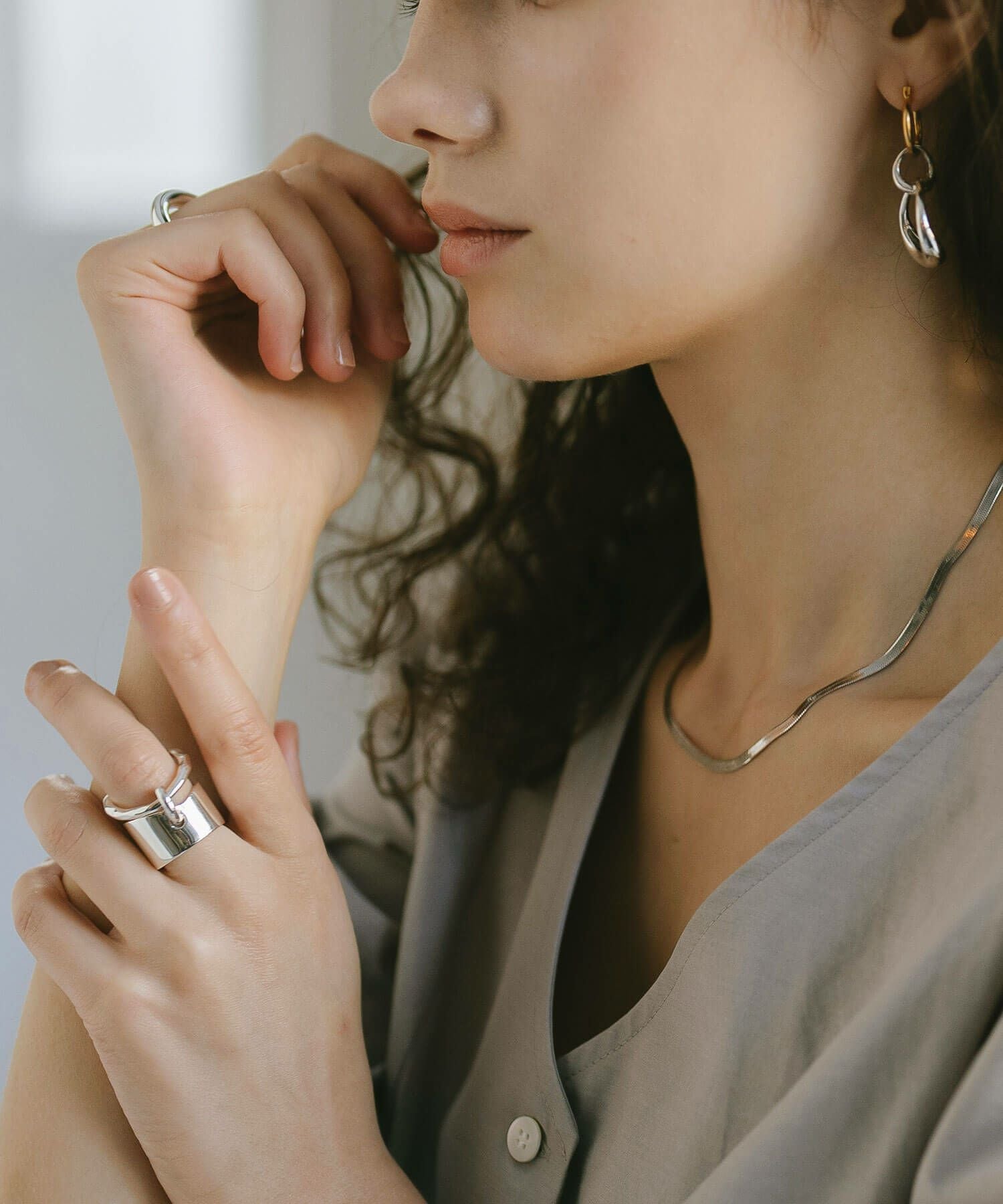 指輪 レディース おしゃれ リング 太め ごつめ【belua-bulky-ring べ