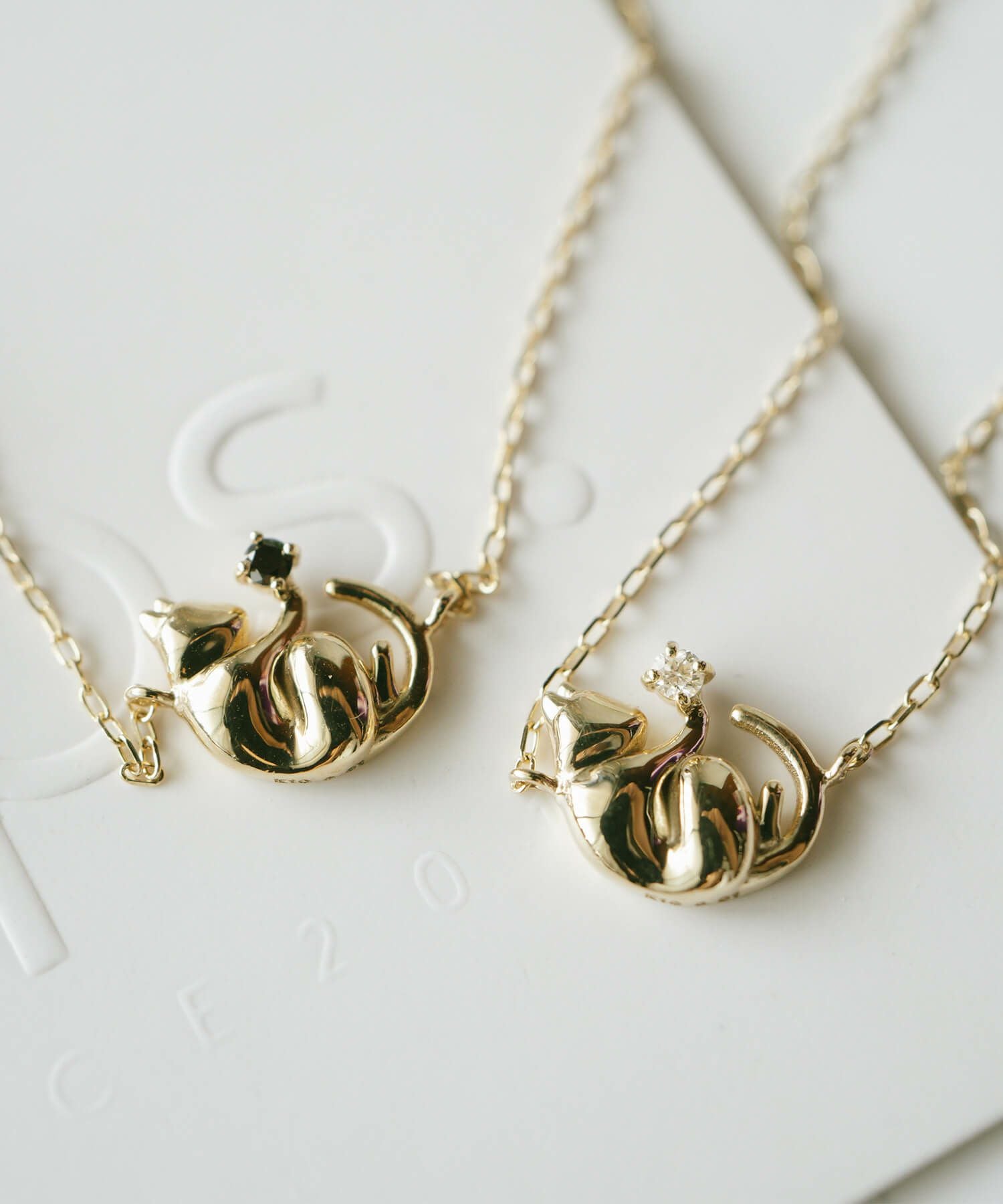 10K ネックレス チェーン ゴールド【zoi-cat-gem-nk ゾイ・キャット