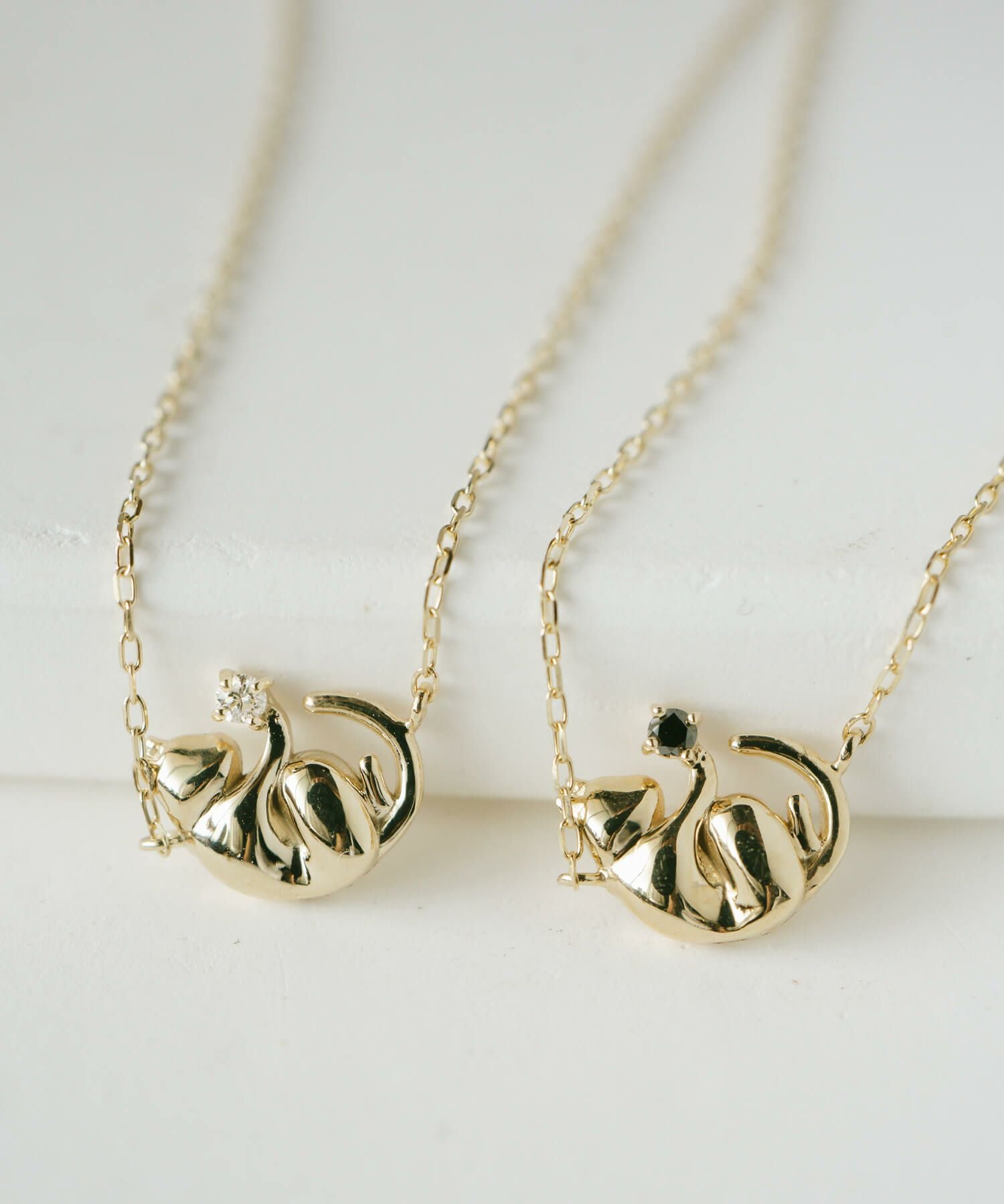 10K ネックレス チェーン ゴールド【zoi-cat-gem-nk ゾイ・キャット