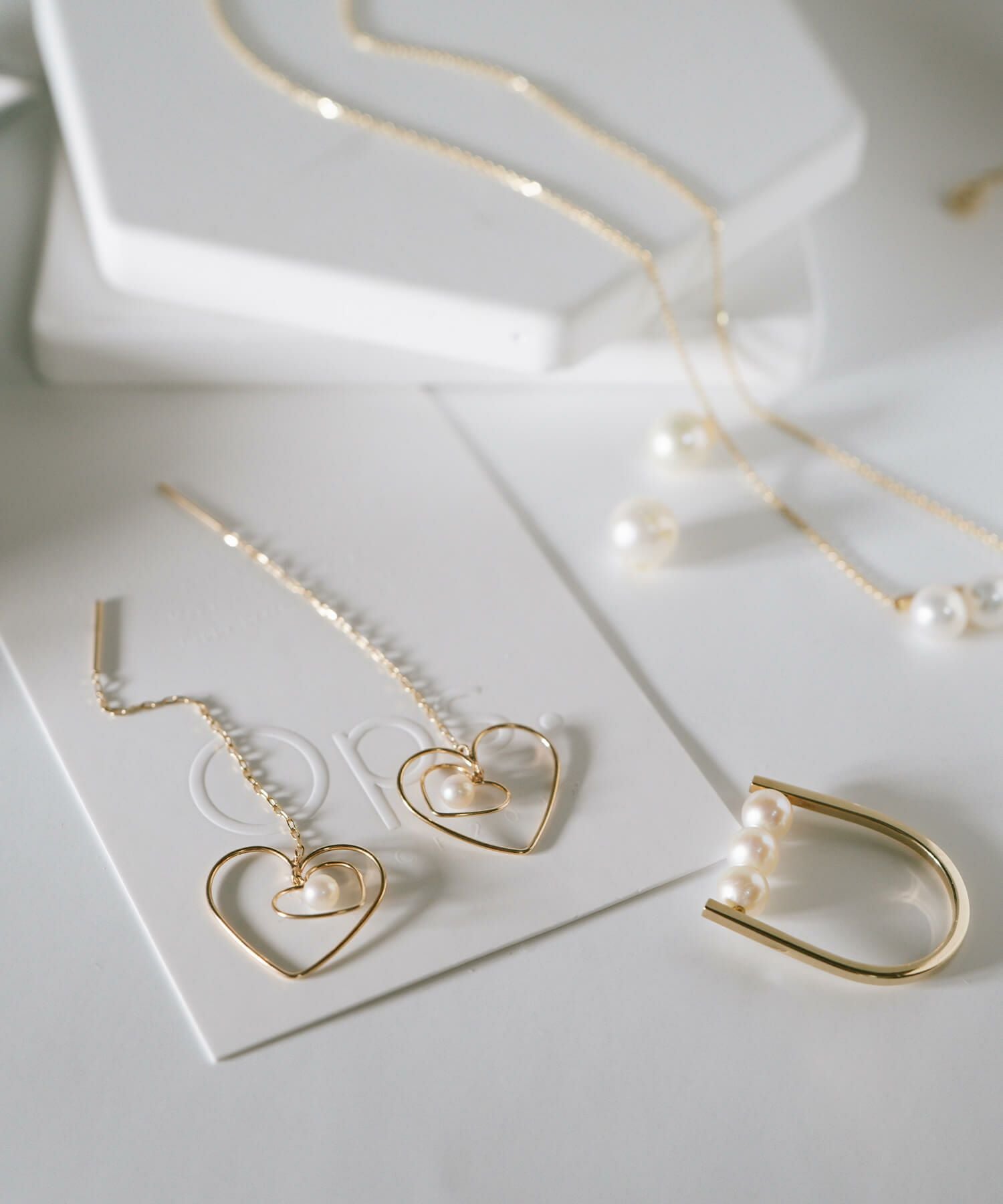 プラチナ ハート 揺れる淡水パール ピアス パール ピアス 揺れる ハート ピアス キラキラ 【perle-hearts-pe