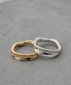 指輪レディースおしゃれリング太めごつめシルバーk18仕上げ【mielikki-tuuli-ringミエリッキ・トゥーリ】ワイド幅広シルバー925シンプル18金リングシンプルゴールドシルバーリングニッケルフリーファッションリング