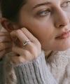 指輪レディースおしゃれリング太めごつめシルバーk18仕上げ【mielikki-tuuli-ringミエリッキ・トゥーリ】ワイド幅広シルバー925シンプル18金リングシンプルゴールドシルバーリングニッケルフリーファッションリング