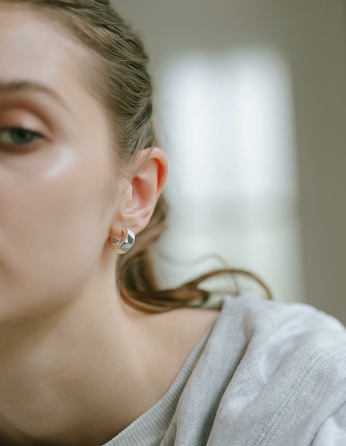 ピアス金属アレルギー対応【CAPPIOカッピオ】シルバー925フープピアス18K仕上げシルバーピアスゴールド大ぶりk18大きめピアスフープピアスアーチSilver92518金ニッケルフリーピアスシンプルレディース