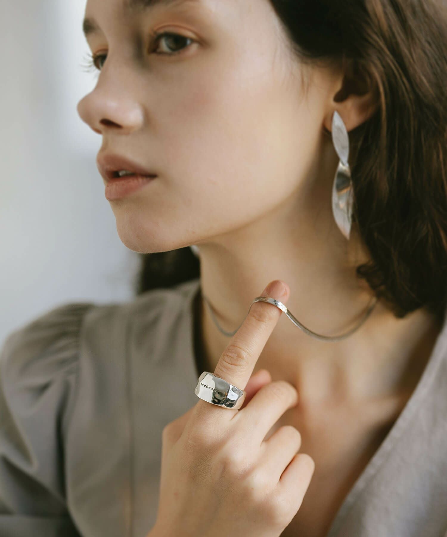 ワイドリング シルバー925 リング メンズ レディース シルバー