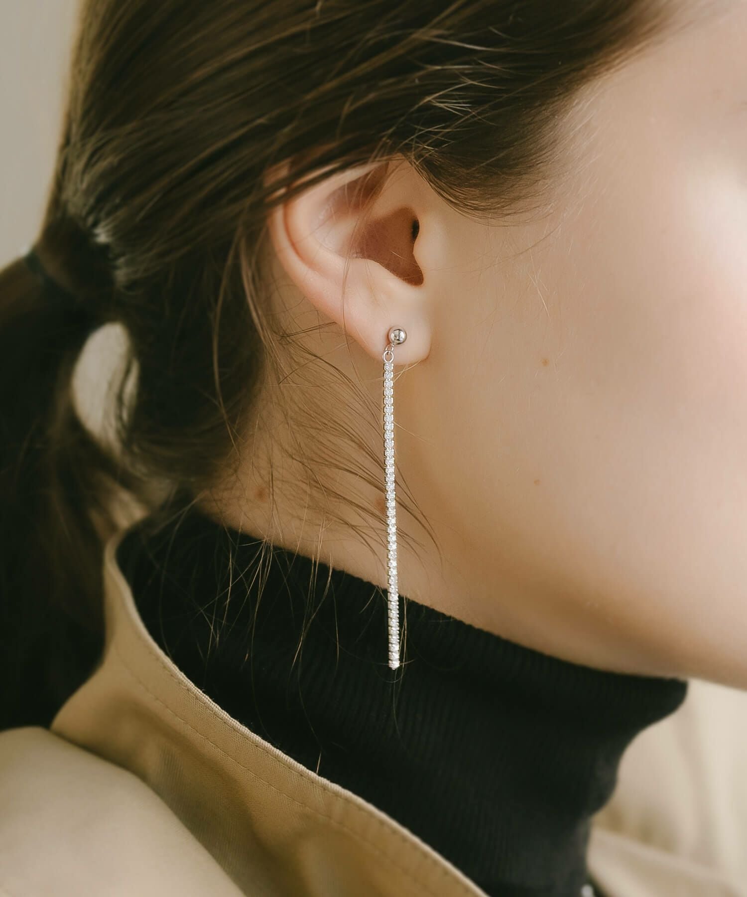 ジルコニアピアス ピアス 揺れる かわいい 【lueure-noll リュエール