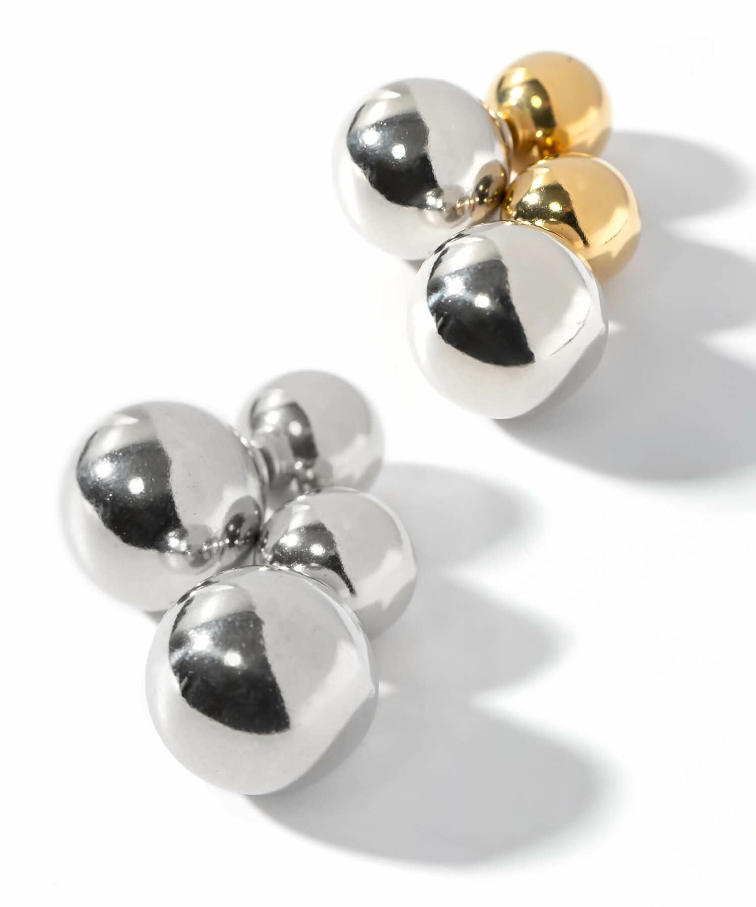 希少★道楽★フロータンテHUEVOS/シルバーバフ新品★ Silver925 Round Ball Stud Pierce PALLO -パロ- | Ops.(オプス)公式ストア