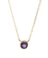 アメジスト ブルートパーズ ネックレス ペンダント 天然石 チェーン K10 【gloa-fem-nk グロア・フェム】 10金 ネックレス レディース アメシスト イエローゴールド 10K 金属アレルギー 対応 ゴールド おしゃれ 誕生石 ネックレス パワーストーン お守り
