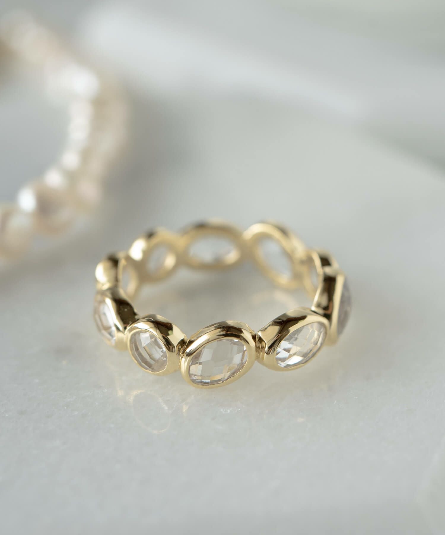 エタニティリング 天然石 水晶 ホワイトクォーツ Ops.(オプス)公式ストア