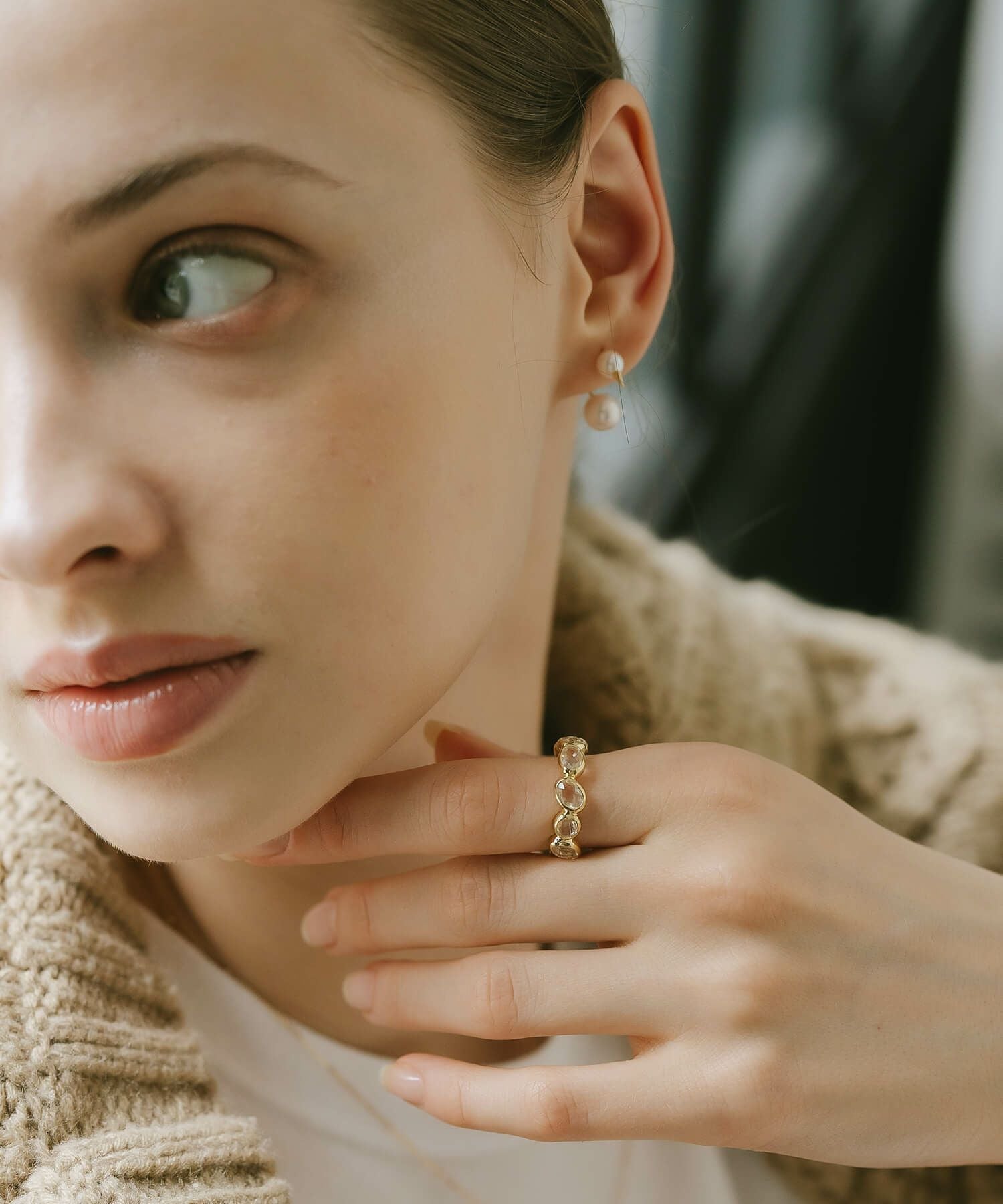 エタニティリング 天然石 水晶 ホワイトクォーツ Ops.(オプス)公式ストア