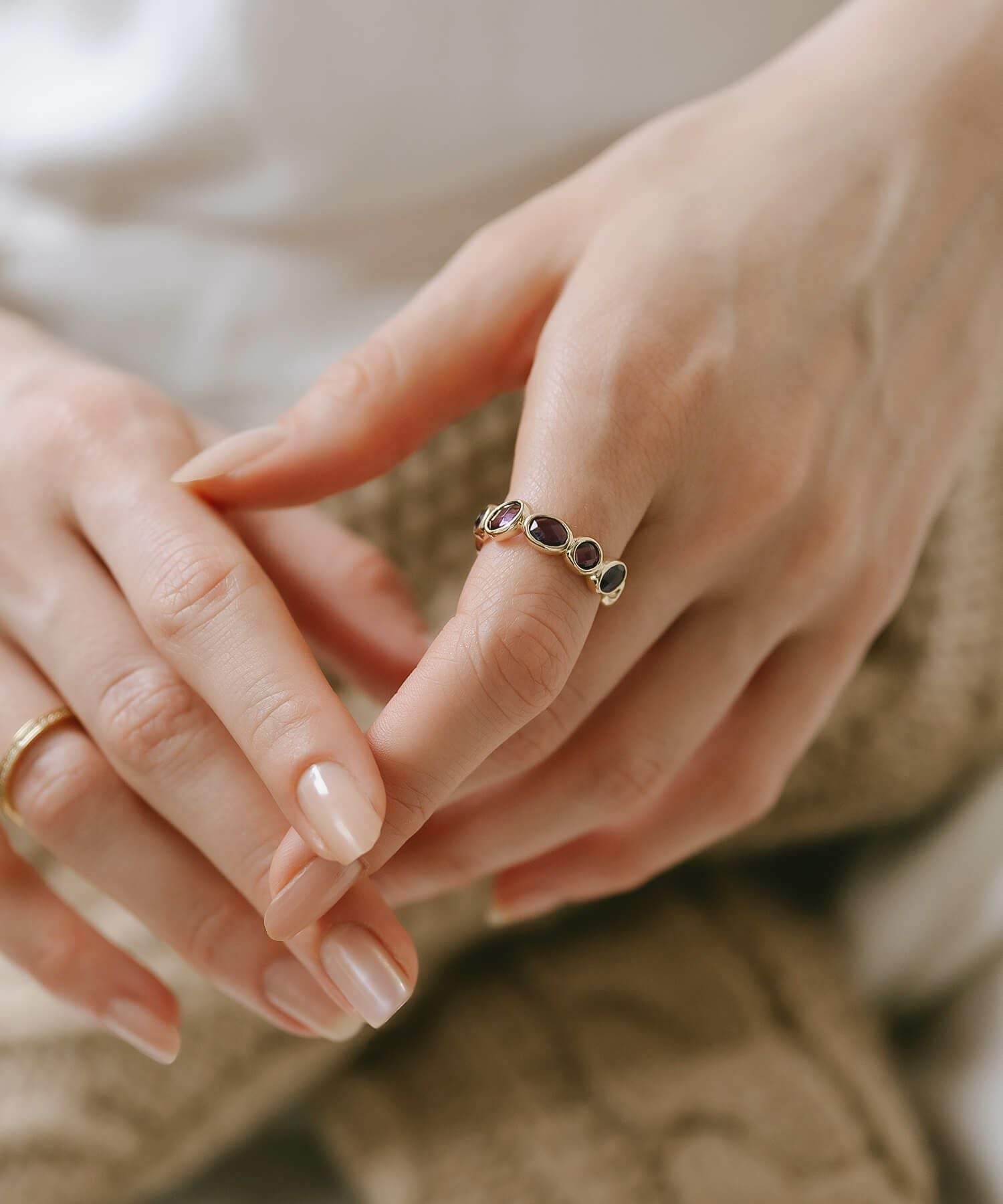 エタニティリング 天然石 アメジスト 指輪 Ops.(オプス)公式ストア