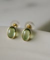 ペリドットピアス18金18k金天然石【enlille-olivaエンリル・オリヴァ】金属アレルギー対応ブランドピアスオーバルK18小さめピアス小ぶり大人おしゃれシンプルピアスゴールドレディース小さい誕生石エレガント石パワーストーンお守り繊細
