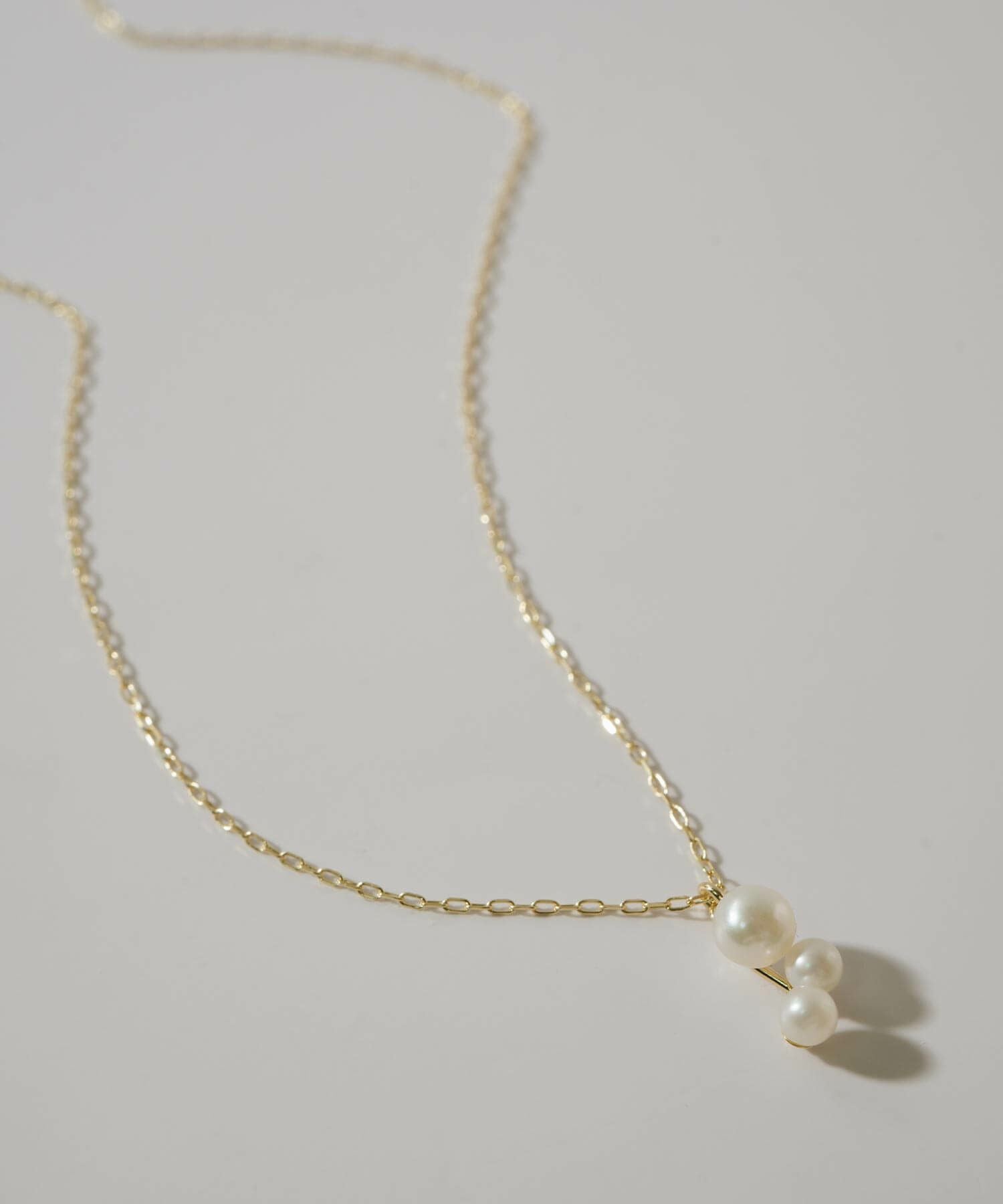 パール ネックレス 3連 40cm レディース シンプル 【perle-ecume