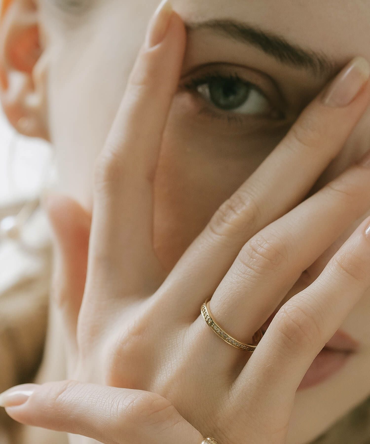 ダイヤモンド フルエタニティ リング 【 パルヴェ・エタルナ】 k18