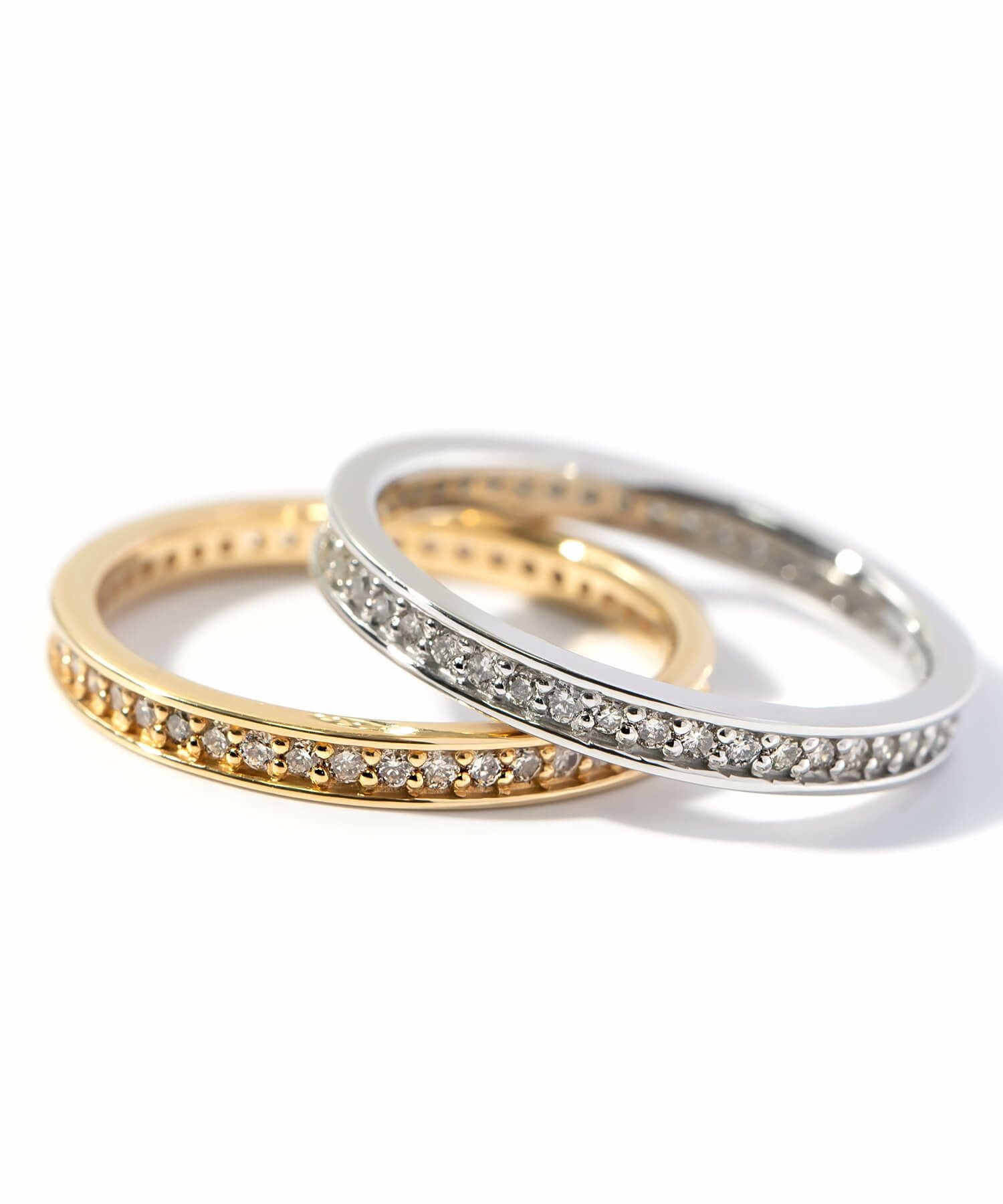 ダイヤモンド フルエタニティ リング 【 パルヴェ・エタルナ】 k18