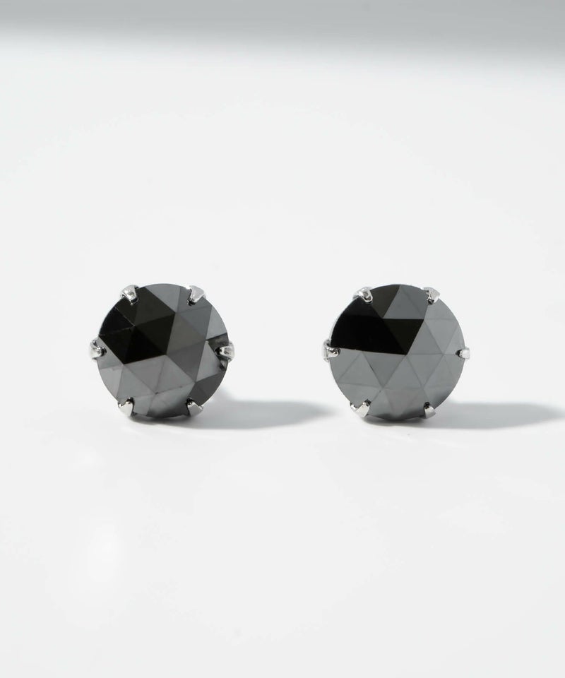 ブラックダイヤモンド ピアス プラチナ レディース メンズ 【rosa-notte ロサ・ノッテ】 ブラックダイヤ 1カラット ダイヤモンド 誕生石 ピアス 一粒 プラチナ900 Pt900 1ct つけっぱなし 小さめ プラチナダイヤモンドピアス 天然ダイヤ 金属アレルギー ジュエリー