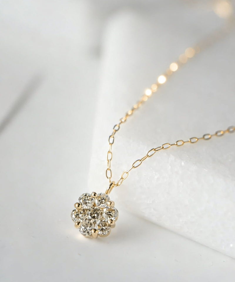 一粒ダイヤ 18k チェーン ネックレス レディース 金属アレルギー 【asteri-merope アステリ・メロぺ】 ダイヤモンド k18 ネックレス 18金 クリスマス ギフト 女性 プレゼント 大人 シンプル 華奢 緻密 細い 滑らか ネックレス 40cm 40センチ 上品