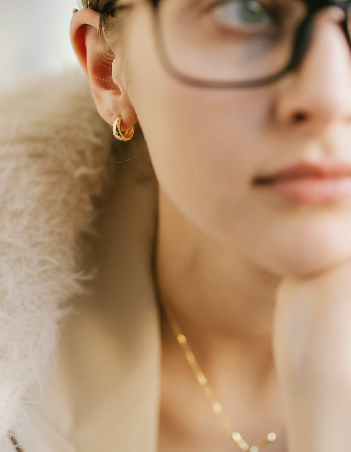 小ぶり フープピアス シルバー925 18K仕上げ ゴールド シンプル レディース ブランド 金属アレルギー対応