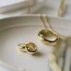 小ぶり フープピアス シルバー925 18K仕上げ ゴールド シンプル レディース ブランド 金属アレルギー対応