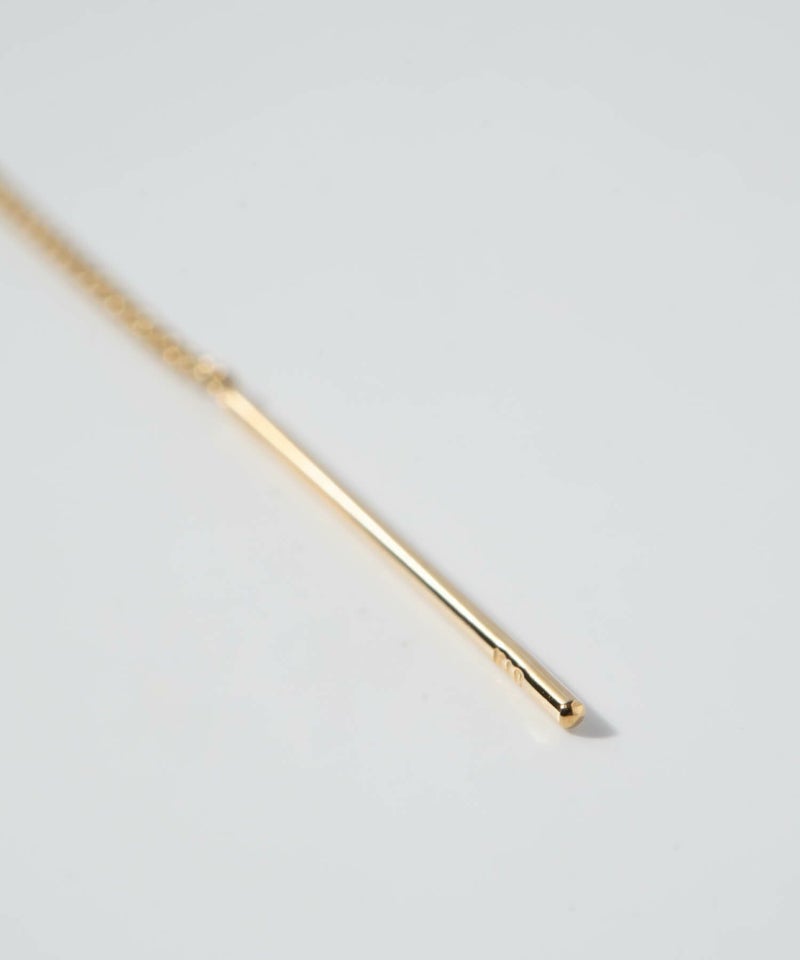 片耳 金属アレルギー対応 フープ イヤーカフ チェーン レディース メンズ 【flux-flat フラクス・フラット】 ピアス イヤリング イヤカフ 揺れる 丸 サークル 10金 イヤーカフス 華奢 k10 10k イエローゴールド サステナブル ジュエリー アクセサリー