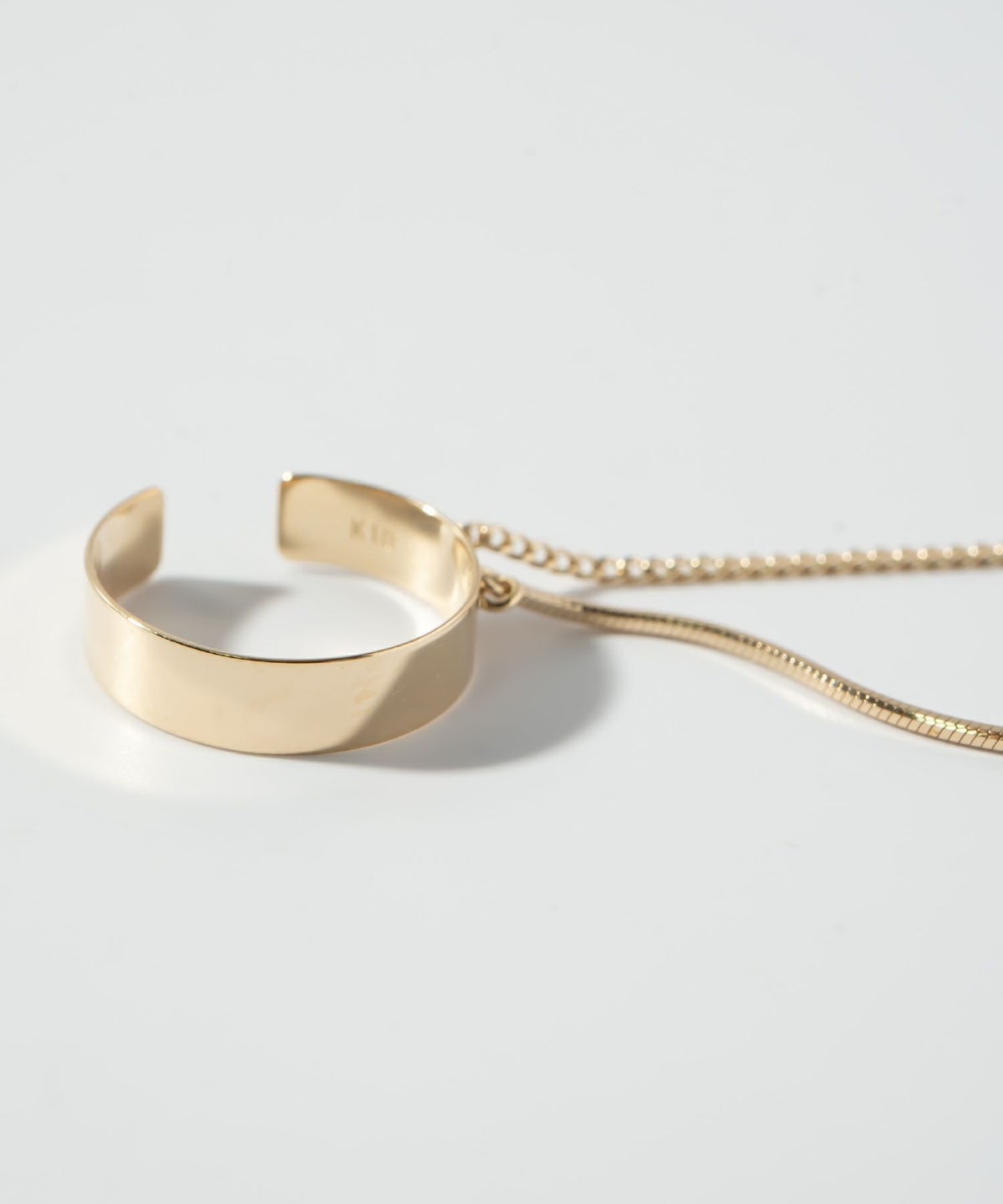 イヤーカフ レディース おしゃれ チェーン メンズ 【enlille-coda エンリル・コーダ】 片耳 イヤーカフ 金属アレルギー対応 ジルコニア 揺れる フープ イヤリング ゴールド ピアス イヤカフ カジュアル 丸 10金 イヤーカフス 華奢 k10 10k イエローゴールド サステナブル