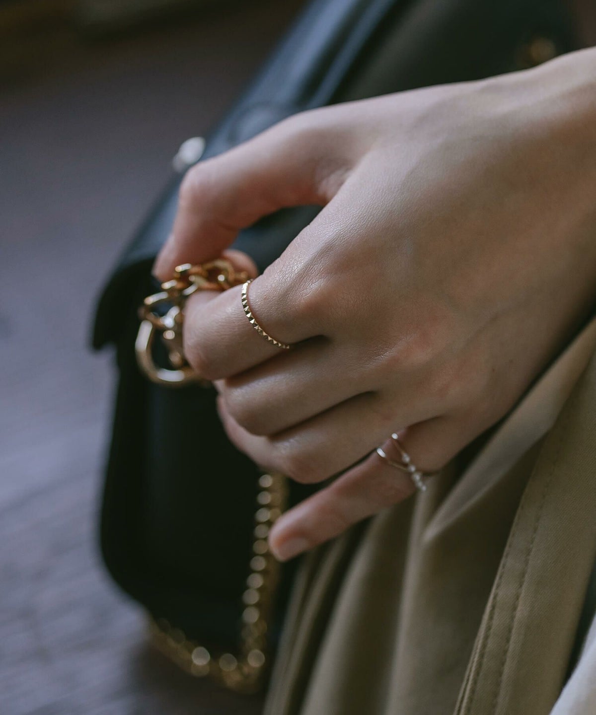 スタッズ k10 リング 指輪 10金 レディース シンプル おしゃれ アレルギー対応 【spina スピナ】 指輪 ゴールド 華奢 スタック リング 重ねづけ 地金リング 10k メンズ ブランド 50代女性プレゼント カットリング フルスタッズリング ピラミッド カット リング