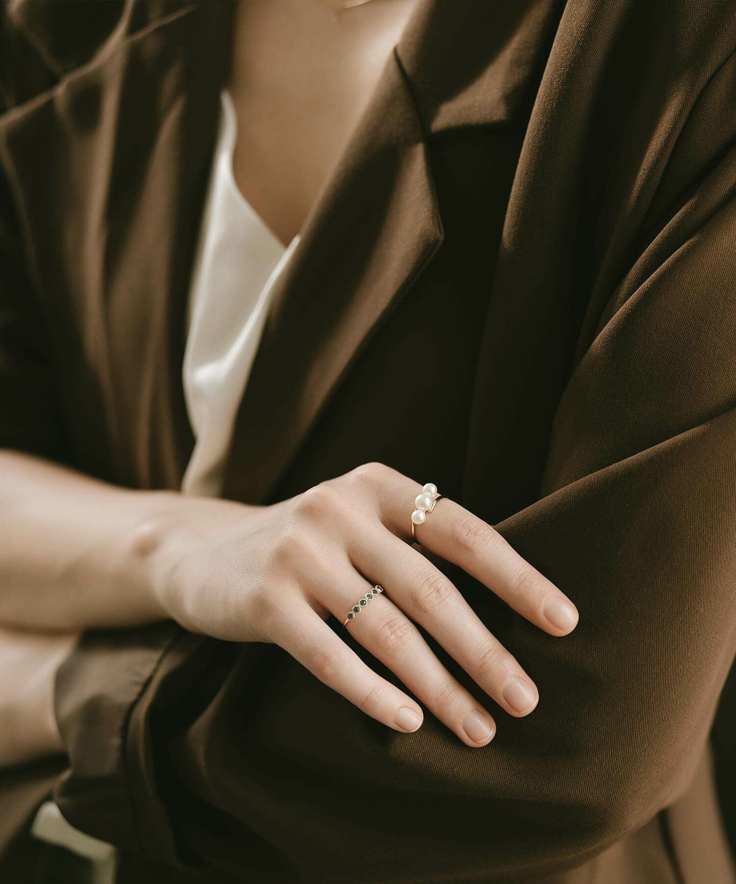 真珠 淡水パール リング レディース おしゃれ ピンキー【perle-dini