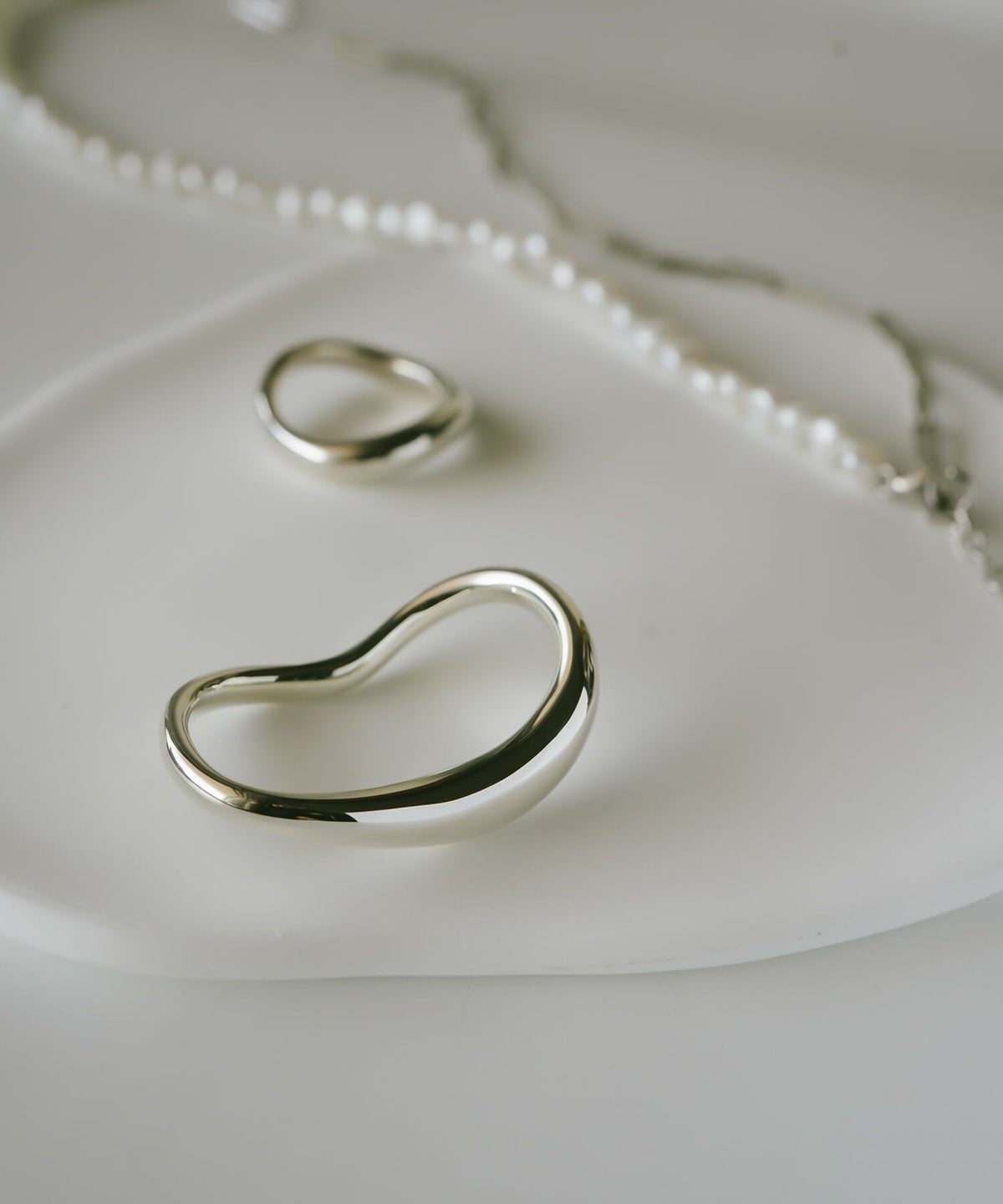 シルバー925 リング ゴールド ダブルフィンガーリング 大ぶり レディース ブランド