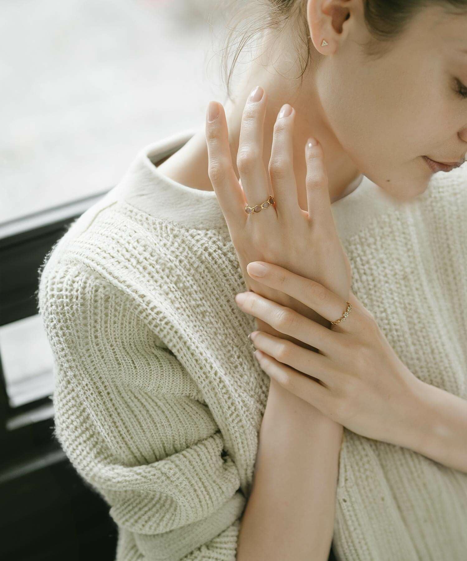 ダイヤ ダイヤモンド 指輪 18金 リング k18 シンプル 【atria アトリア