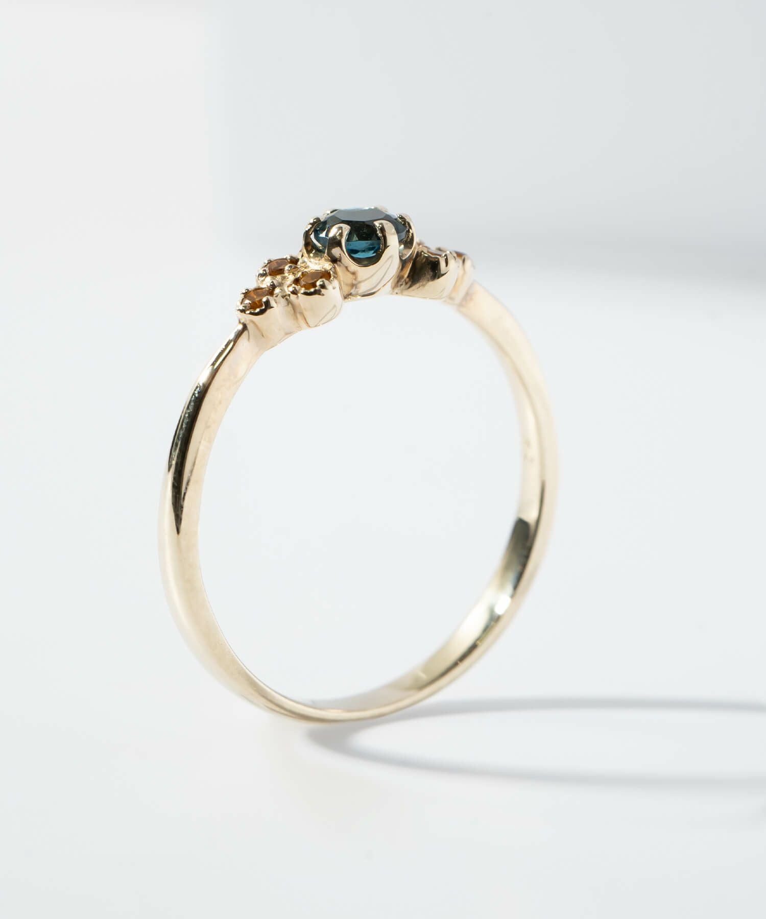 クローバー 天然石 リング おしゃれ 指輪 ゴールド【terra-clava テラ