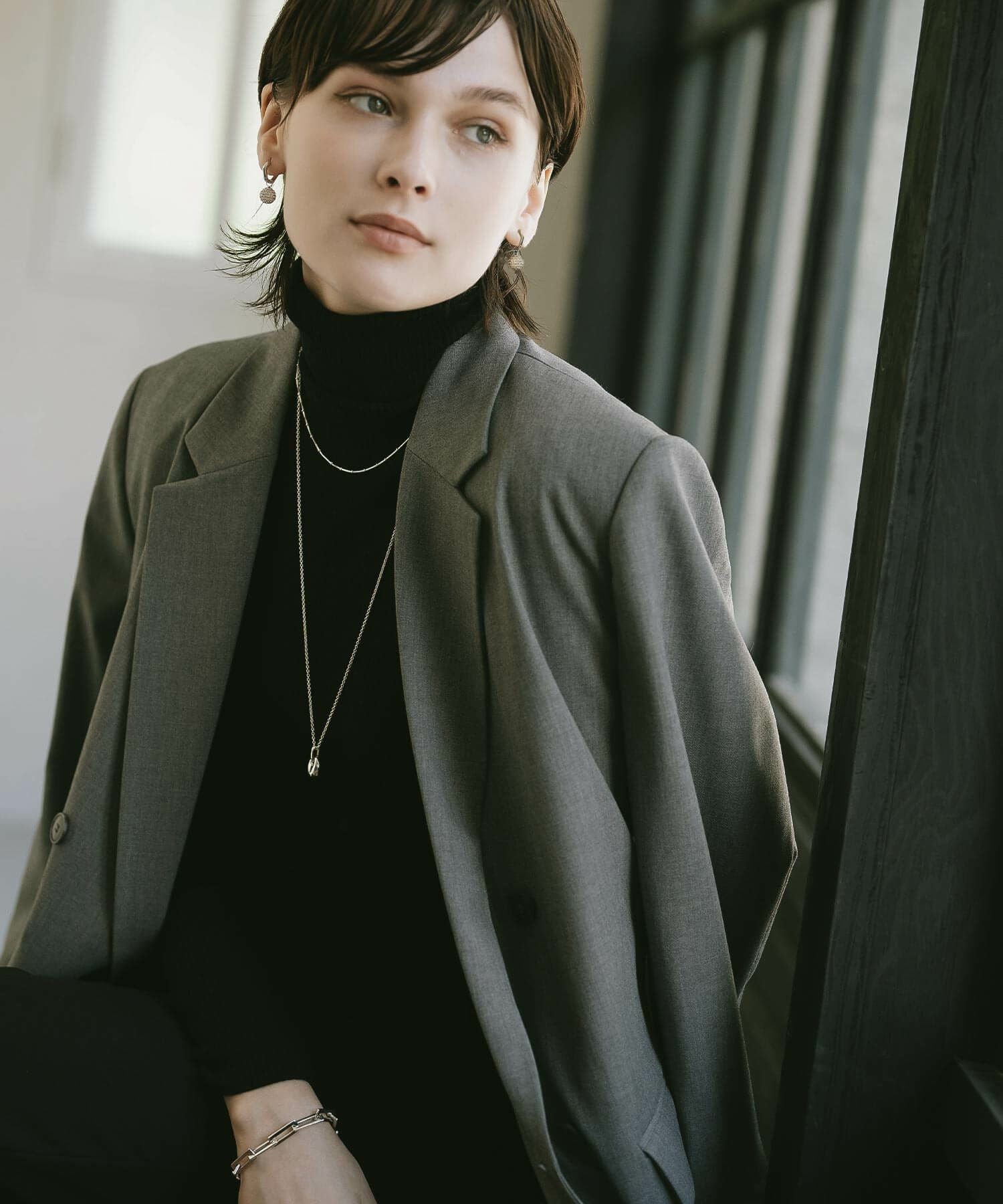 ネックレス レディース シンプル 長め 大ぶり ロング ネックレス