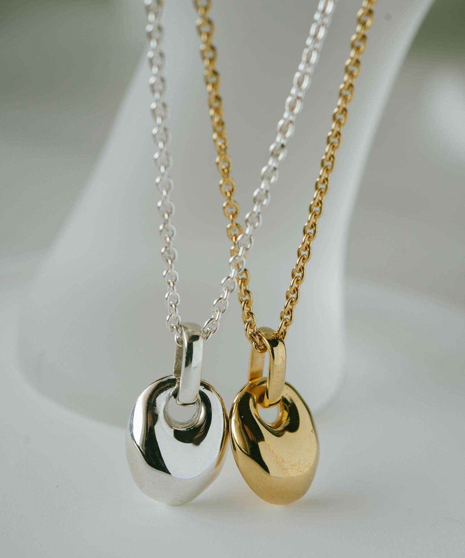 【シルバー925ロングネックレス】イエロー６オーバルカット5ｍｍ ネックレス レディース シンプル 長め 大ぶり ロング ネックレス
