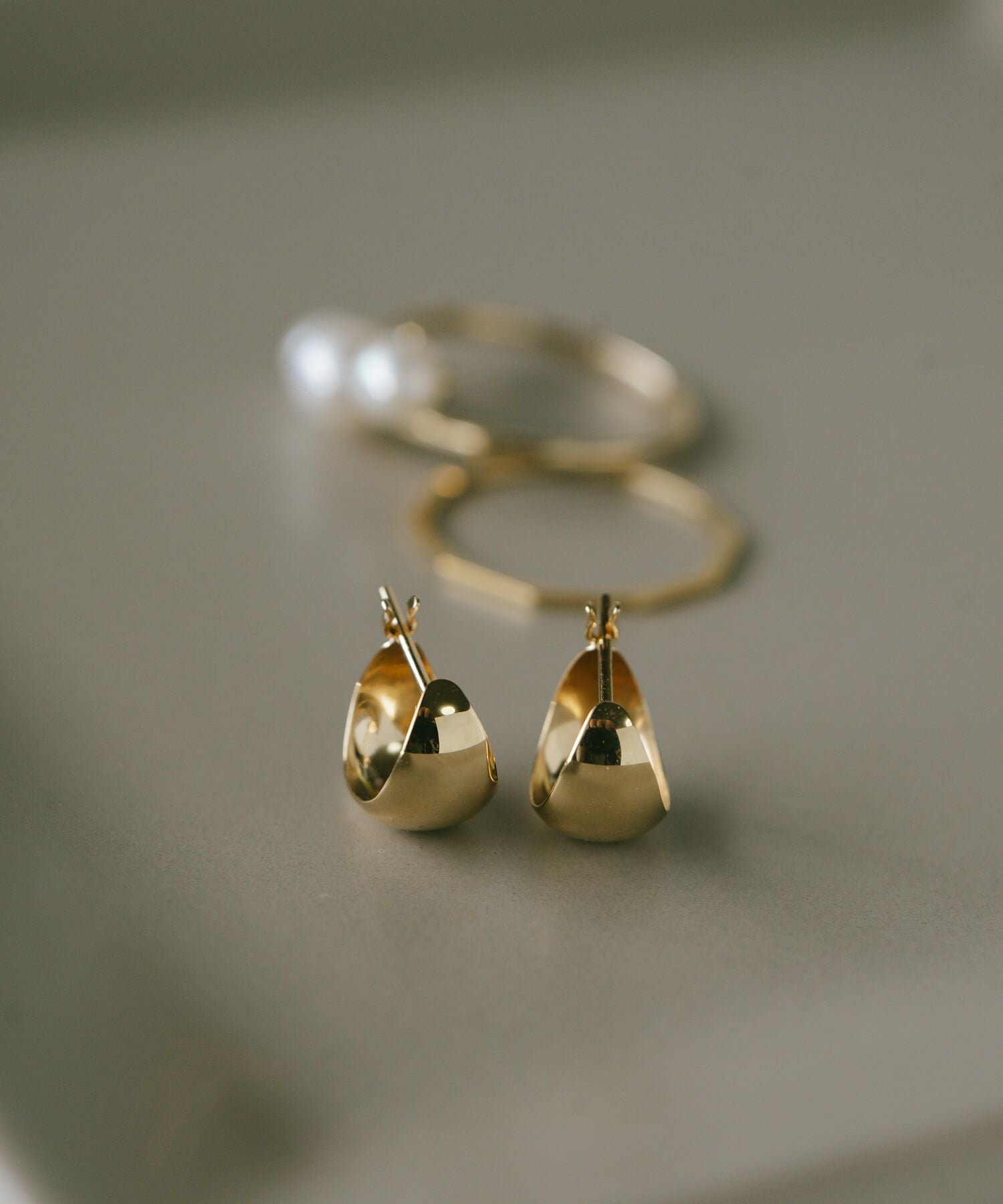 k18 ピアス フープピアス ゴールド 【luzon-hoop ルゾン・フープ