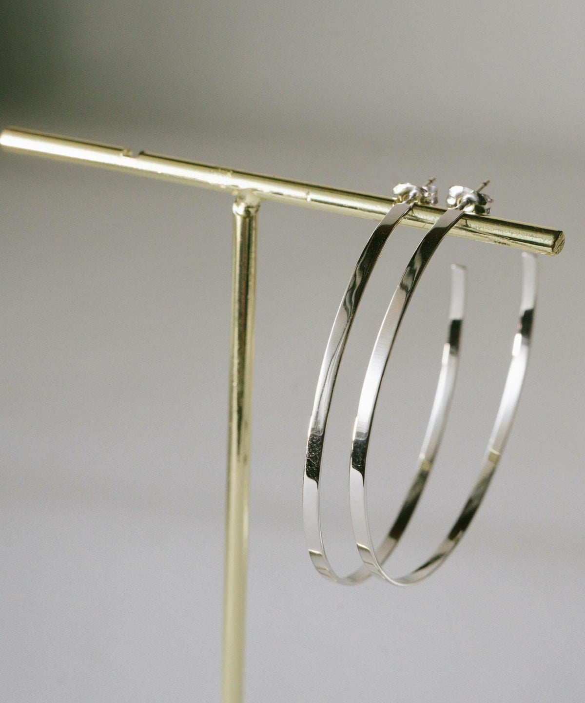 ピアス フープ 18金 仕上げ 18k 大きめ フープピアス シルバー 金属アレルギー 対応 【lamina ラミナ L】 フープピアス シルバー ゴールド レディース メンズ 細め 大ぶり 軽い 大人 おしゃれ ピアス 大きい 女性 かわいい 可愛い シルバー925 シンプル フープイヤリング