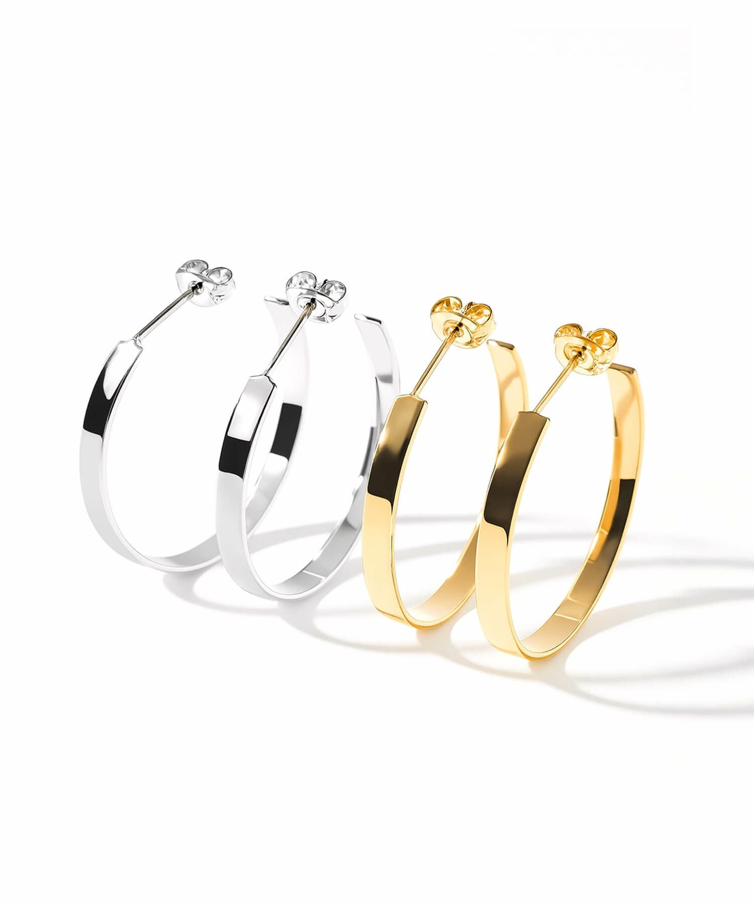 ピアス フープ 3mm 18金 仕上げ 18k 小さめ フープピアス 【lamina