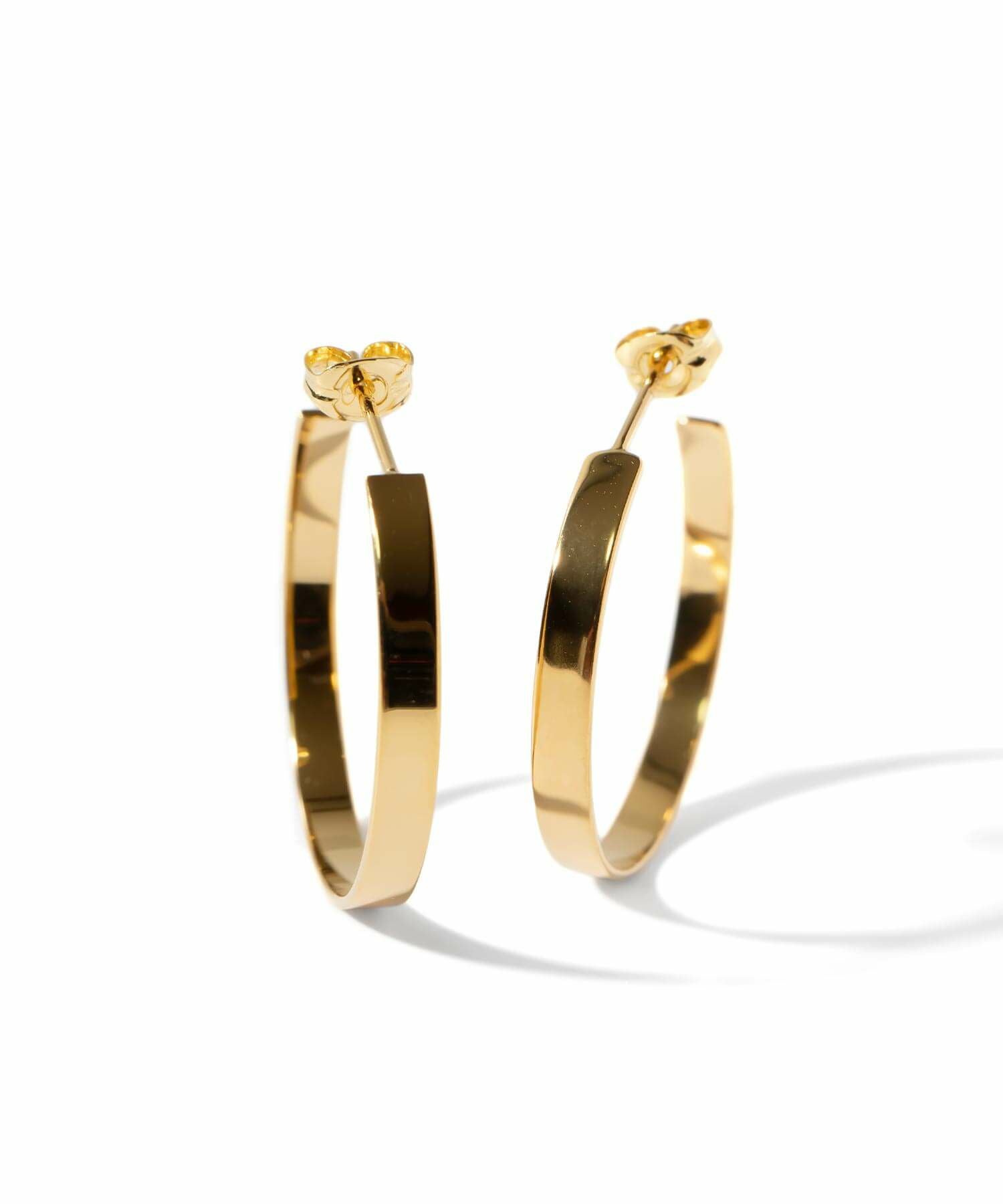 ピアス フープ 3mm 18金 仕上げ 18k 小さめ フープピアス 【lamina