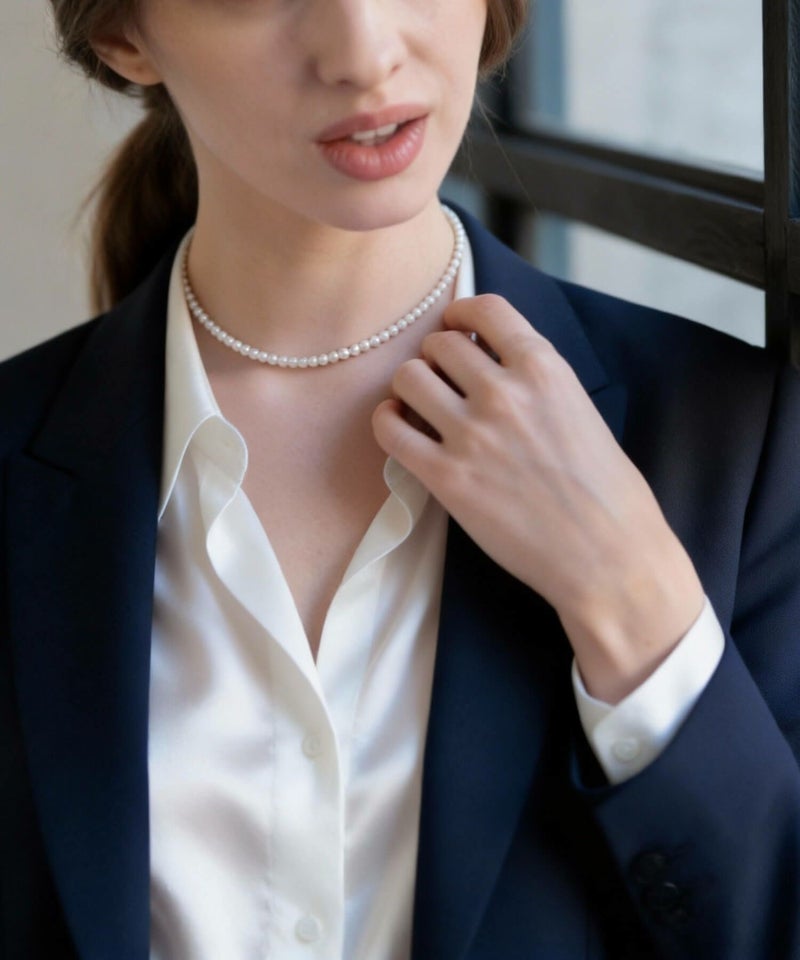 パール ネックレス チョーカー 卒業式 入学式 真珠 レディース ブランド