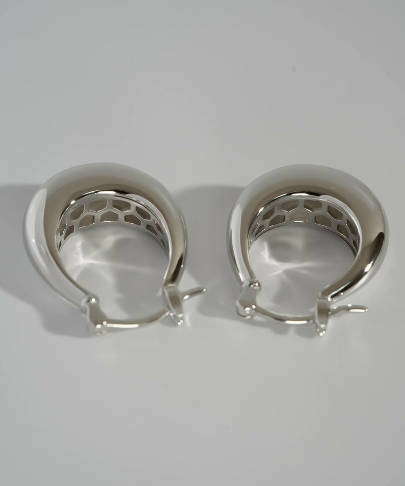 フープピアス 大きめ シルバー ピアス フープ 金属アレルギー対応 【Ladew-miel ラデューミエル】 レディース ドロップ 揺れる シルバー925 雫 大きい 大ぶり ゴールド オーバル おしゃれ 個性的 人気 シンプル カジュアル 大人 かわいい